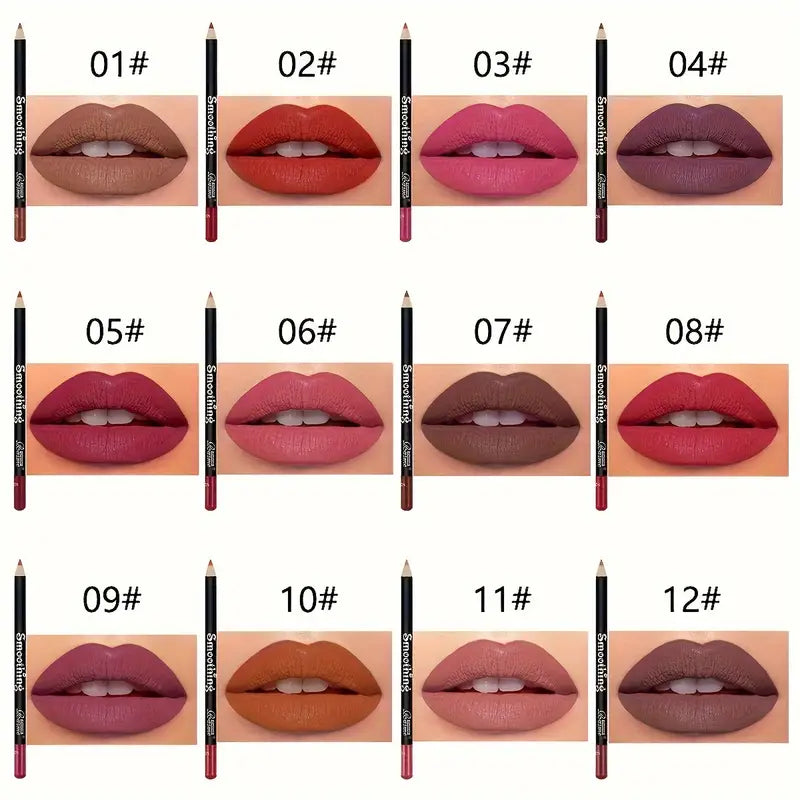 1 Pc Waterproof Lip Liner – Smudge-Proof & Long-Lasting