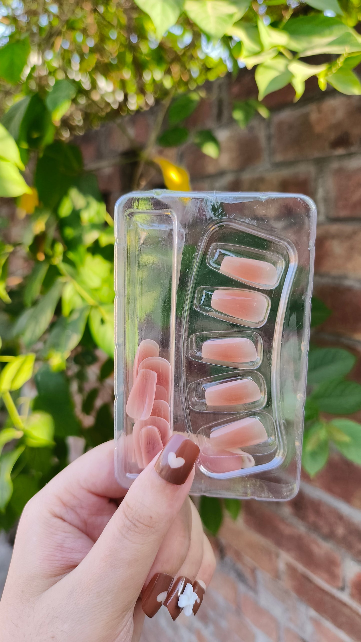 Natural Nude Ombre Press-On Nails - Minimalist Elegance