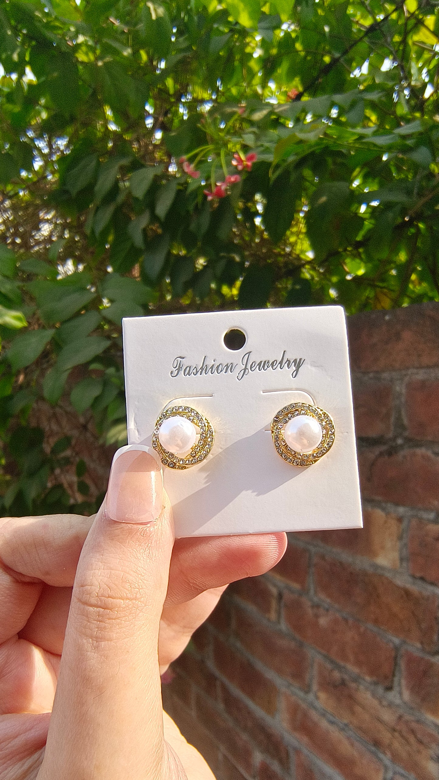 Vintage Luxe: Rhinestone Wrap Stud Earrings