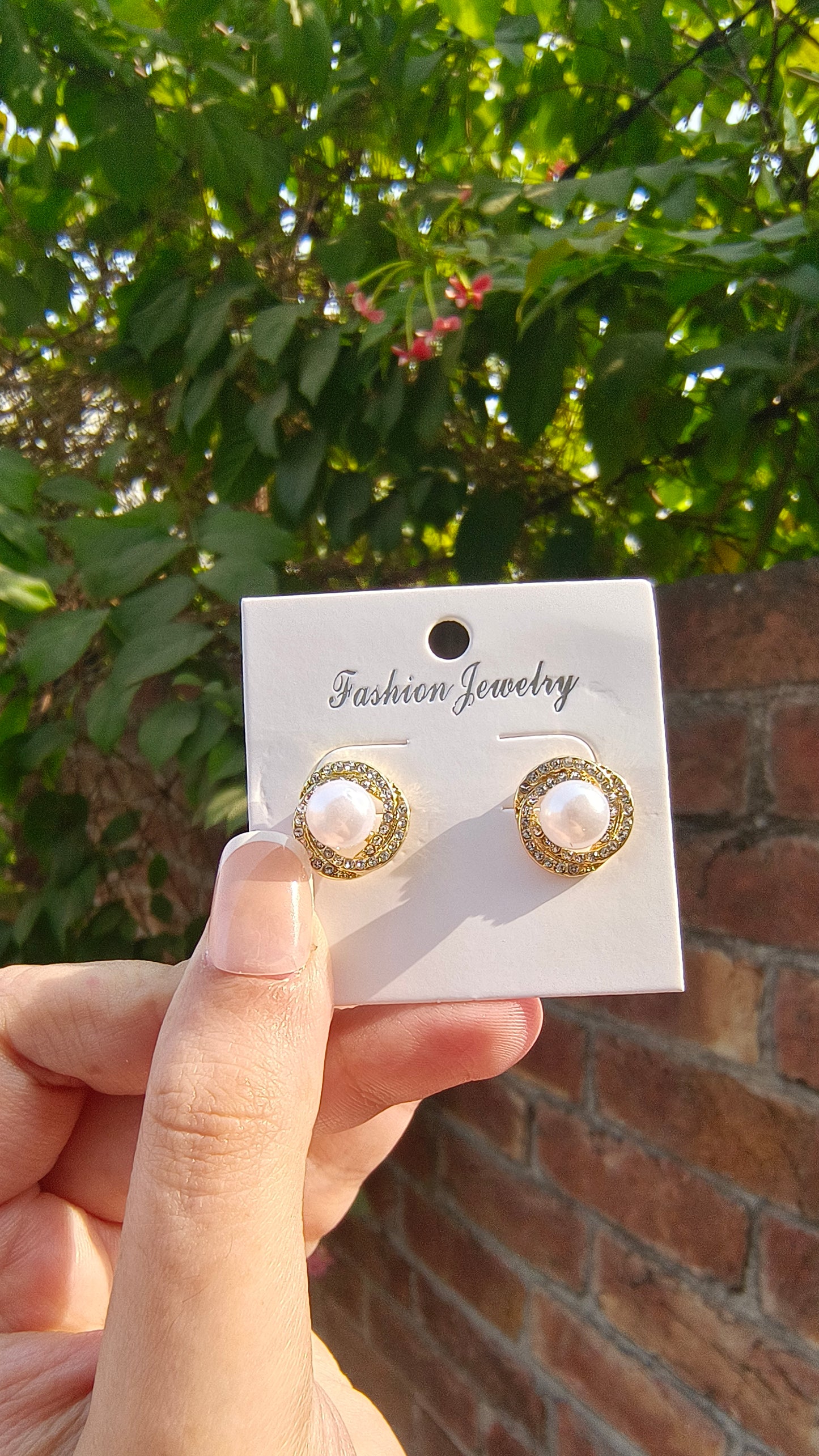 Vintage Luxe: Rhinestone Wrap Stud Earrings