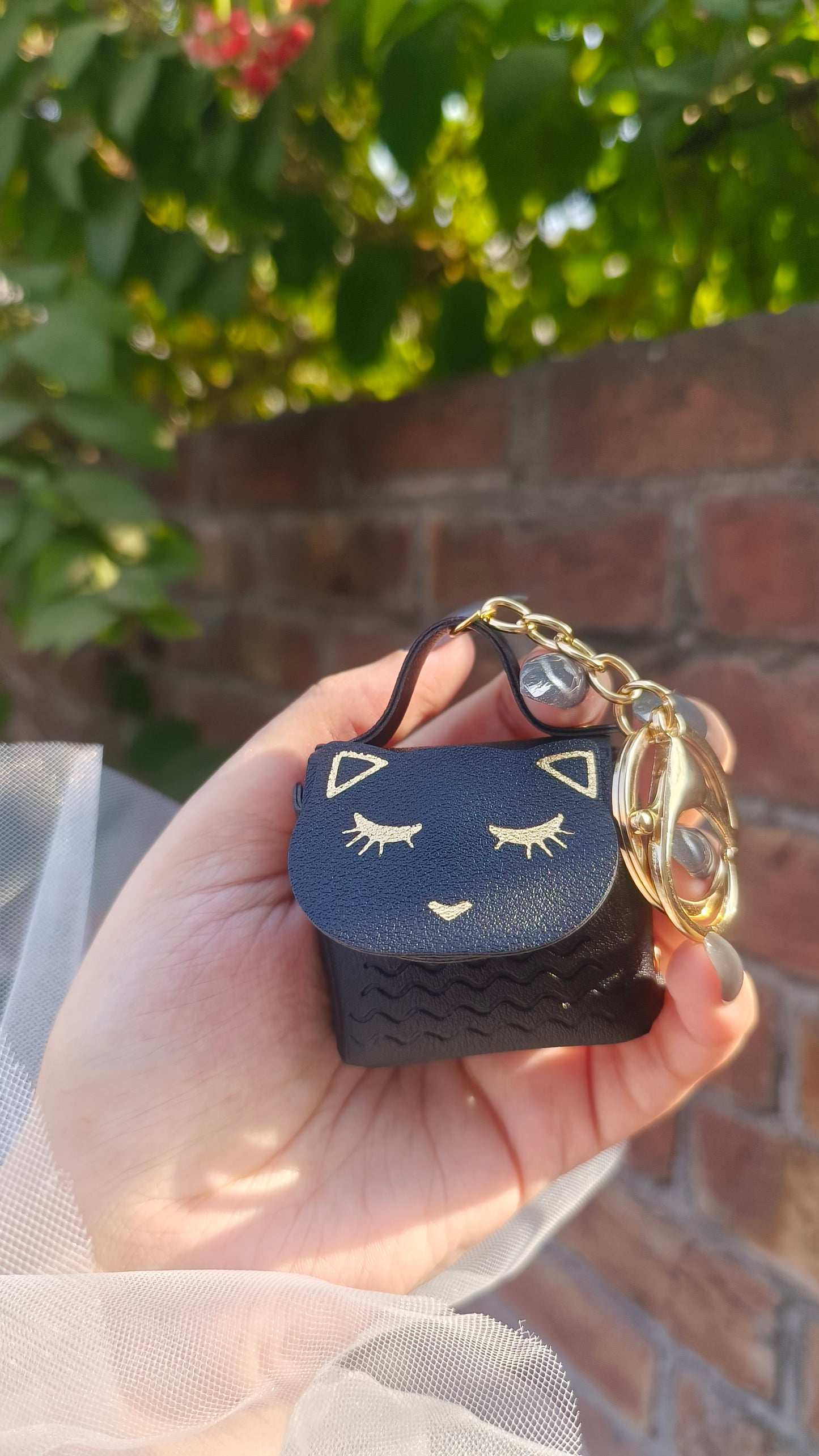 Mini Handbag Coin Purse Keychain – Cute PU Leather Charm