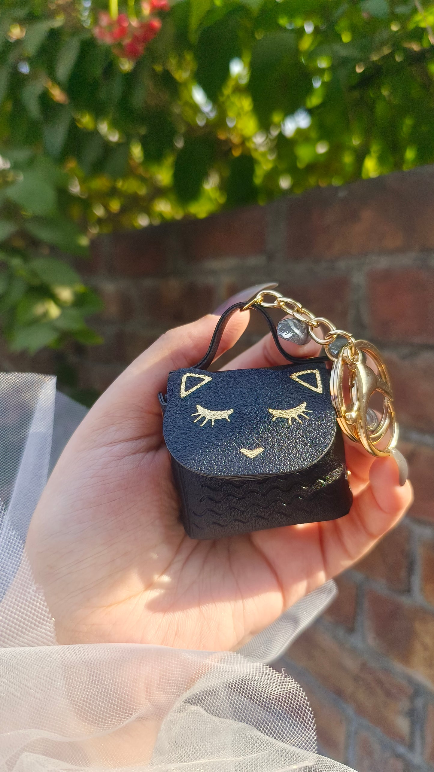 Mini Handbag Coin Purse Keychain – Cute PU Leather Charm