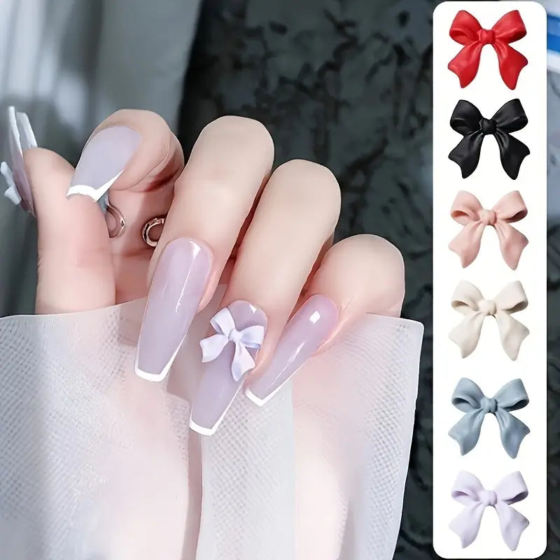 Multi colour high quality nail bows for nail art Pack of 5