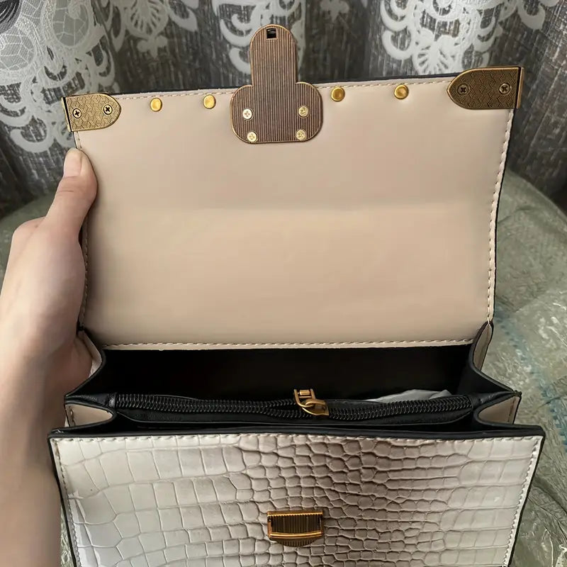 CrocCharm – Khaki Handbag