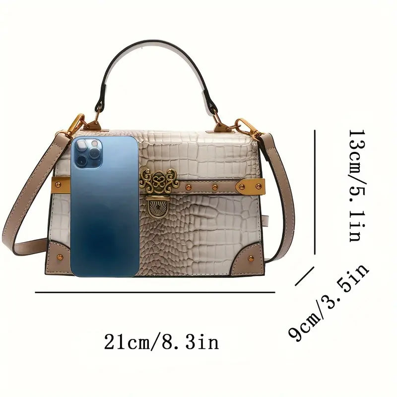 CrocCharm – Khaki Handbag