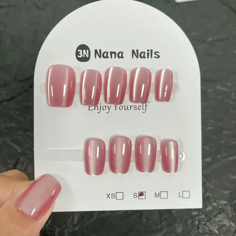 Glam cat eye nails 10 pcs with application kit (Student Offer)