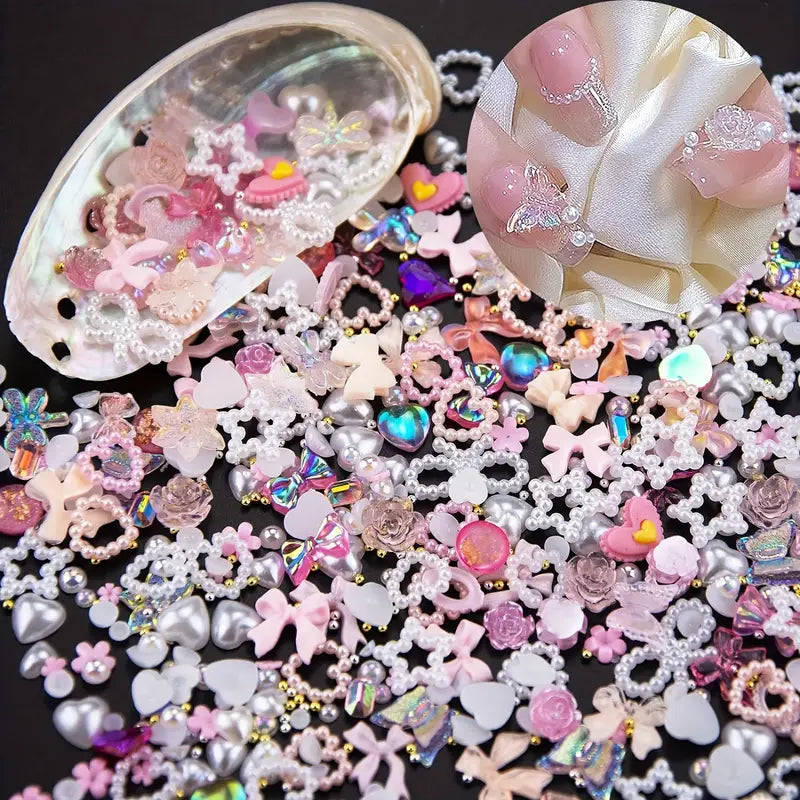 10pcs random nail charms