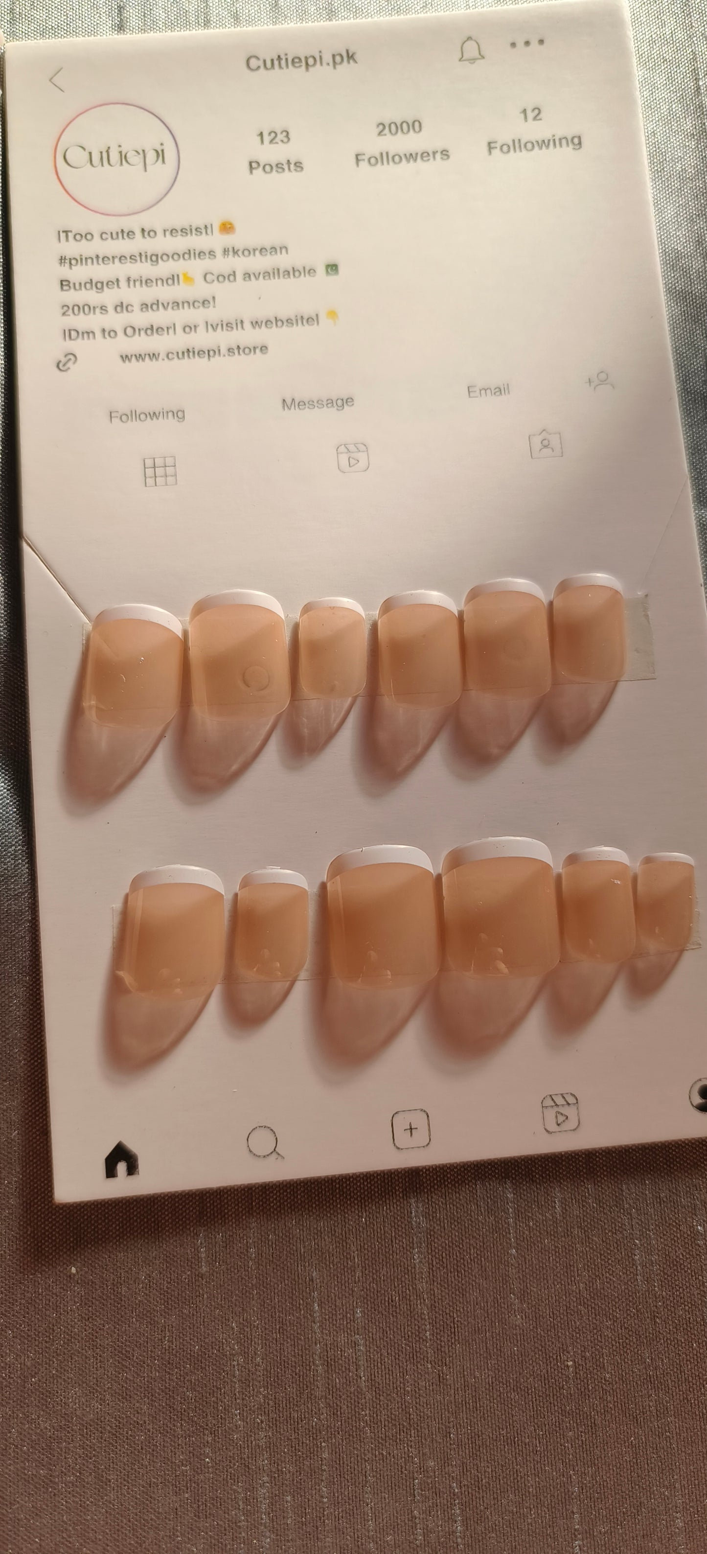 Plain French- 24pcs with Application Kit