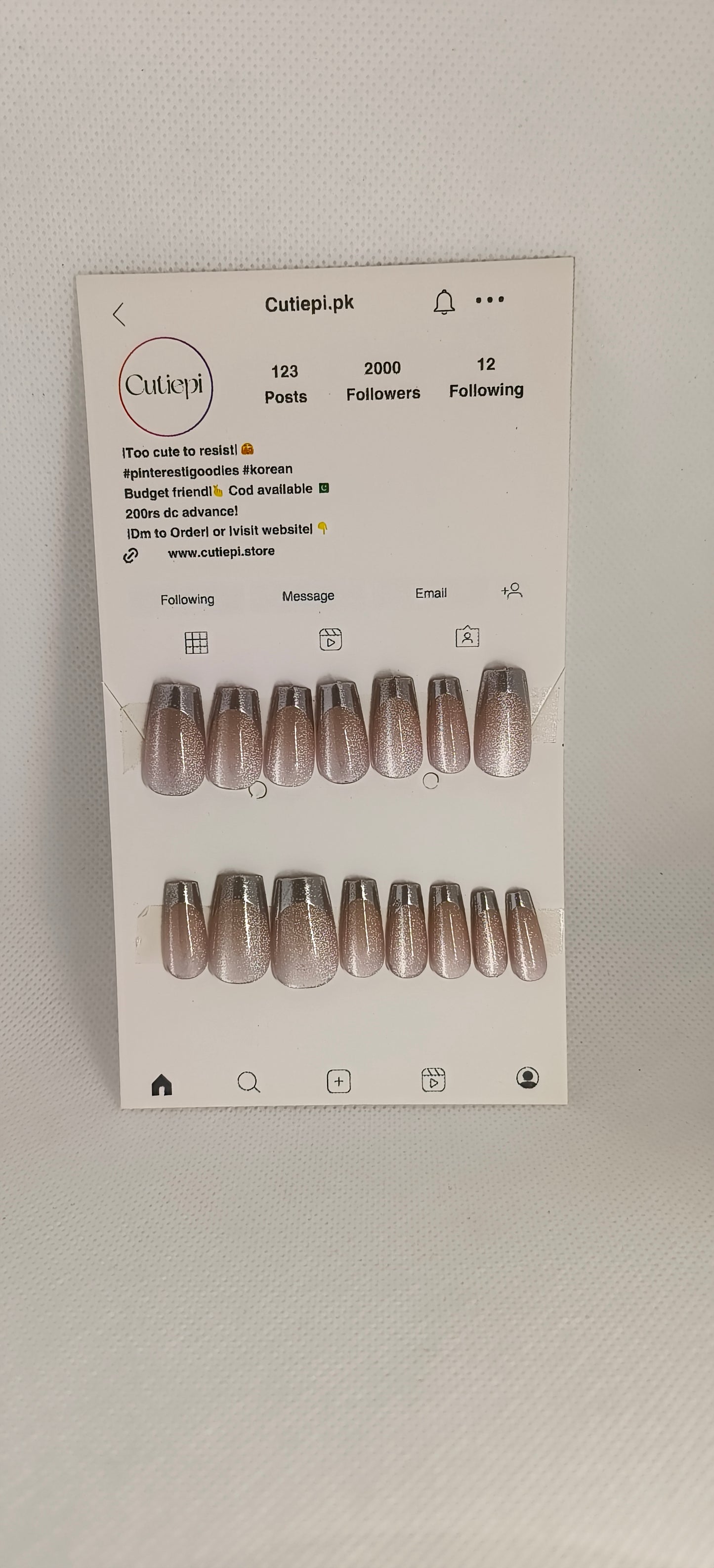Twilight – 24pcs Cat eye nails with Application Kit