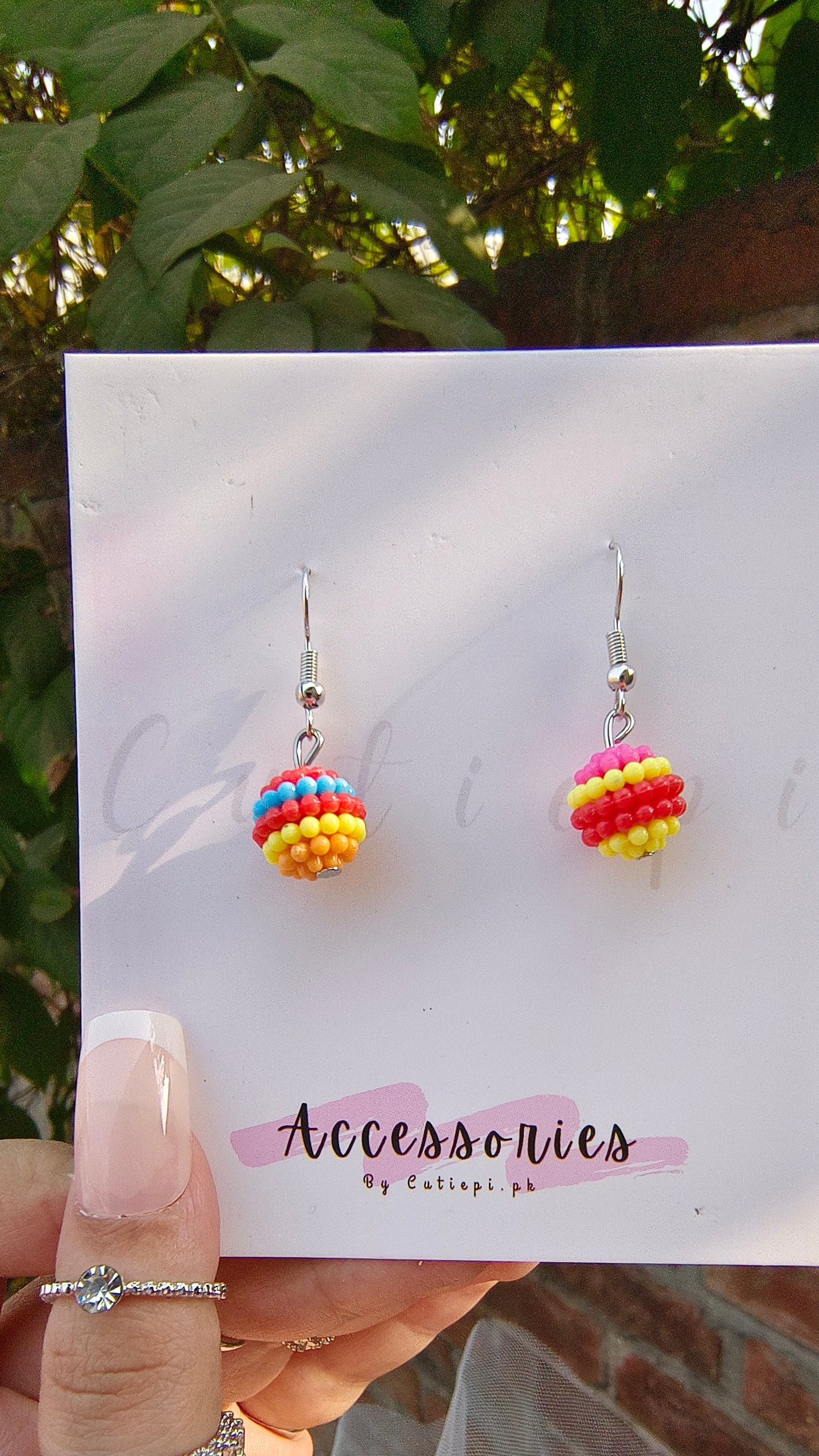 🌟✨ Beaded Ball Earrings – Elegant & Playful Statement Jewelry for Women