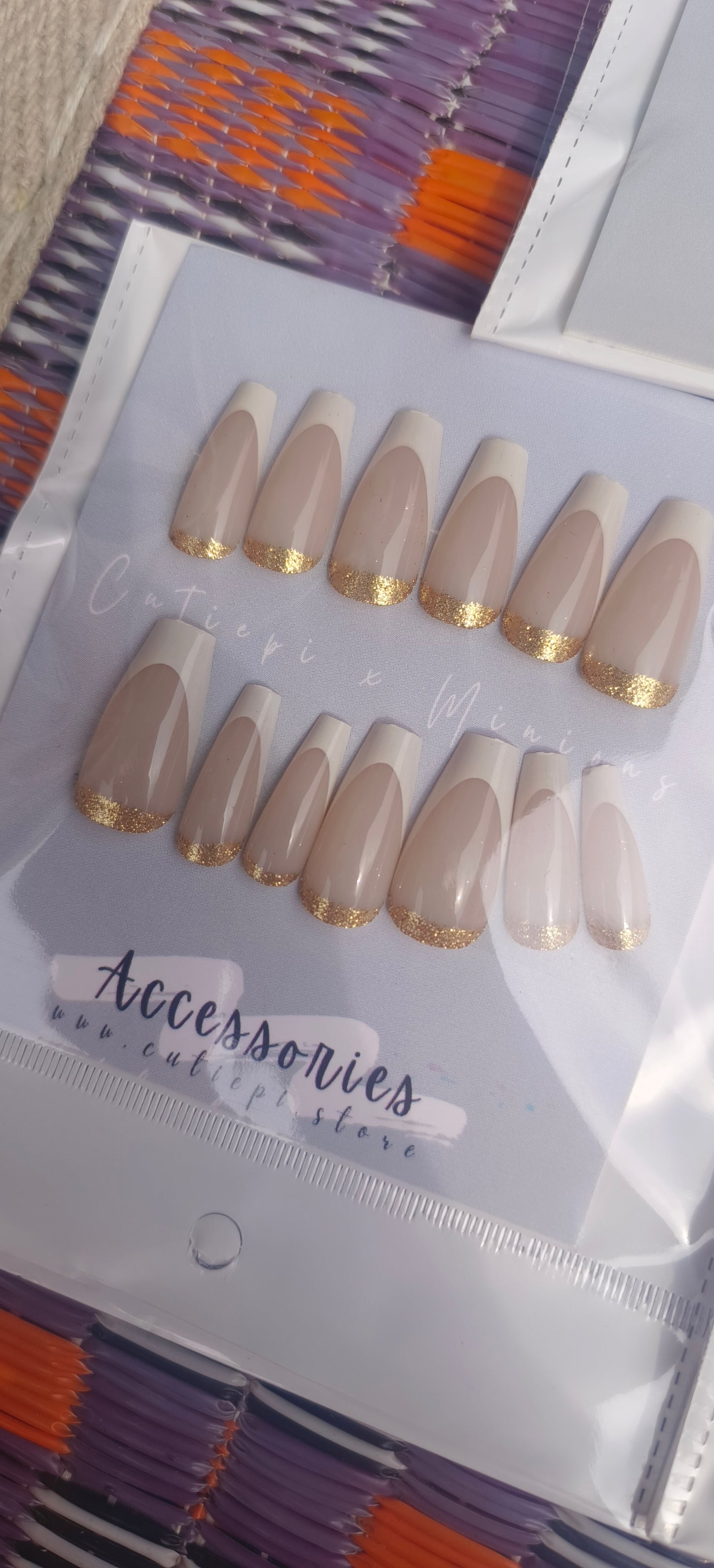 Golden French (24 pcs with application kit)
