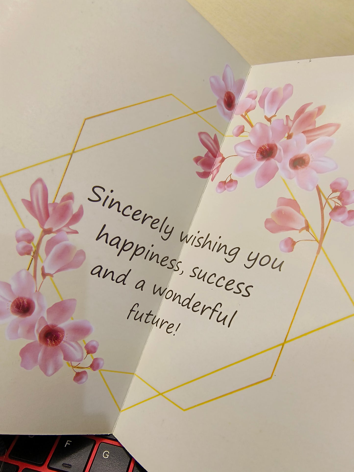 Best Wishes Greeting Card – Elegant Design with Envelope Included 💌✨