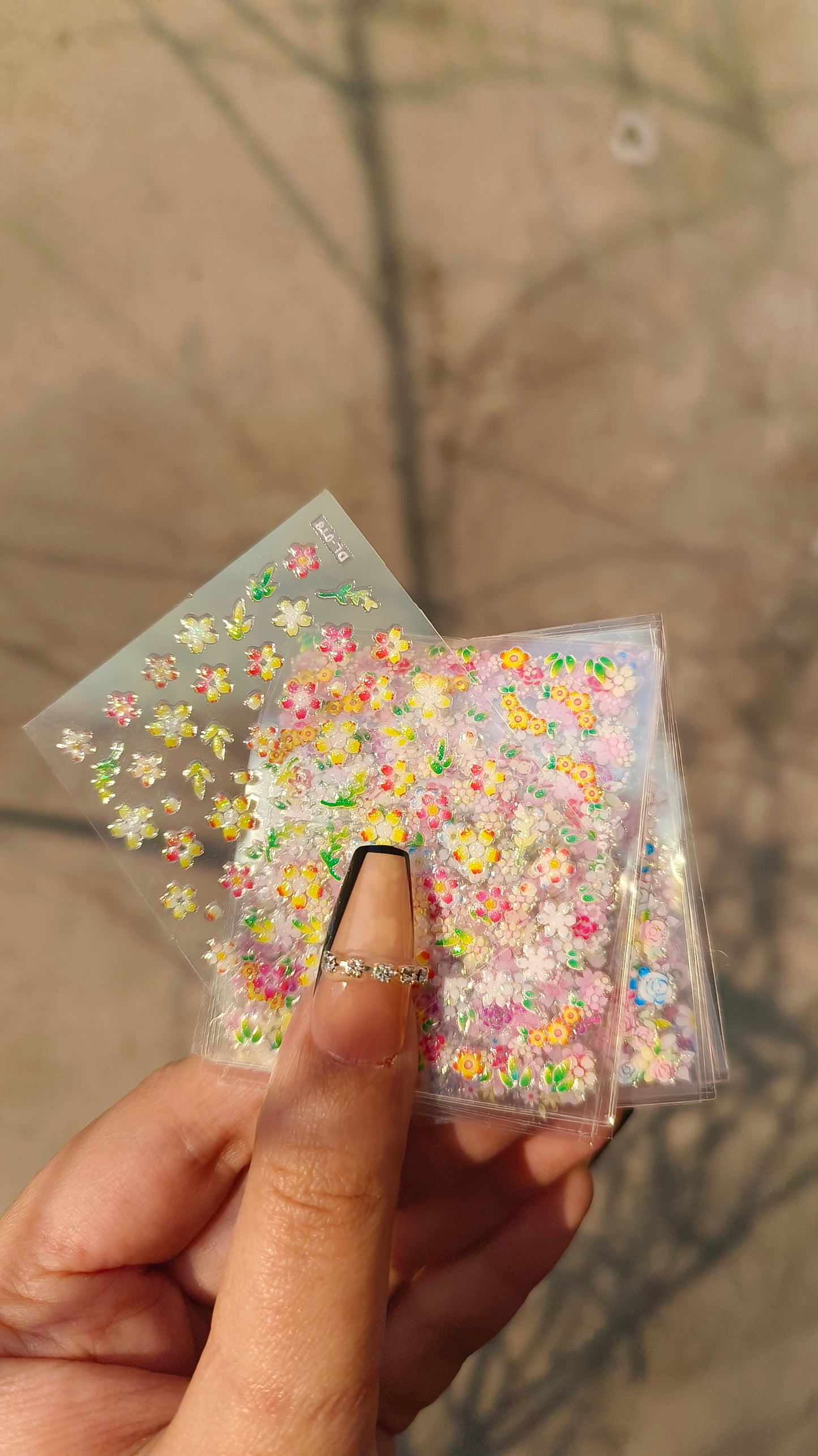 2D Floral Nail Art Sheet β Elevate Your Nail Game"