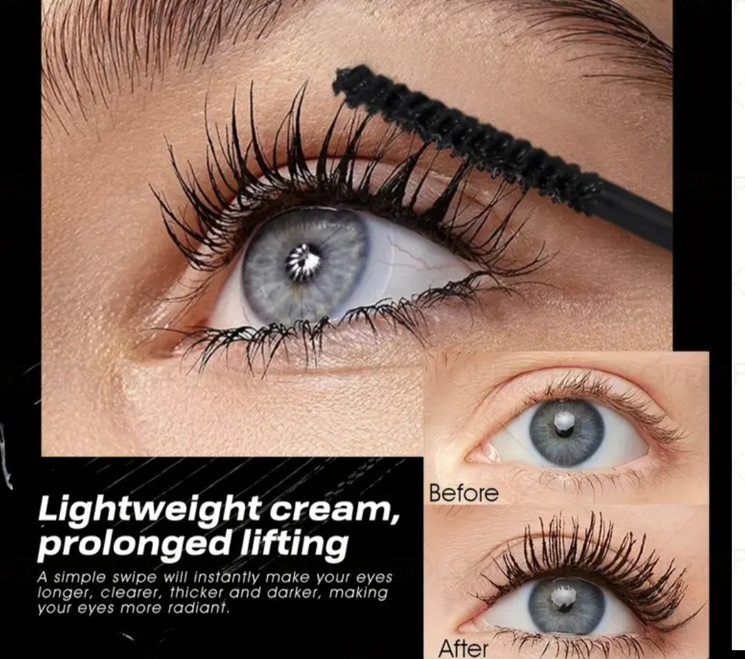 4D Fiber Eyelash Mascara Waterproof Thick Lengthening Curling Long Mascara