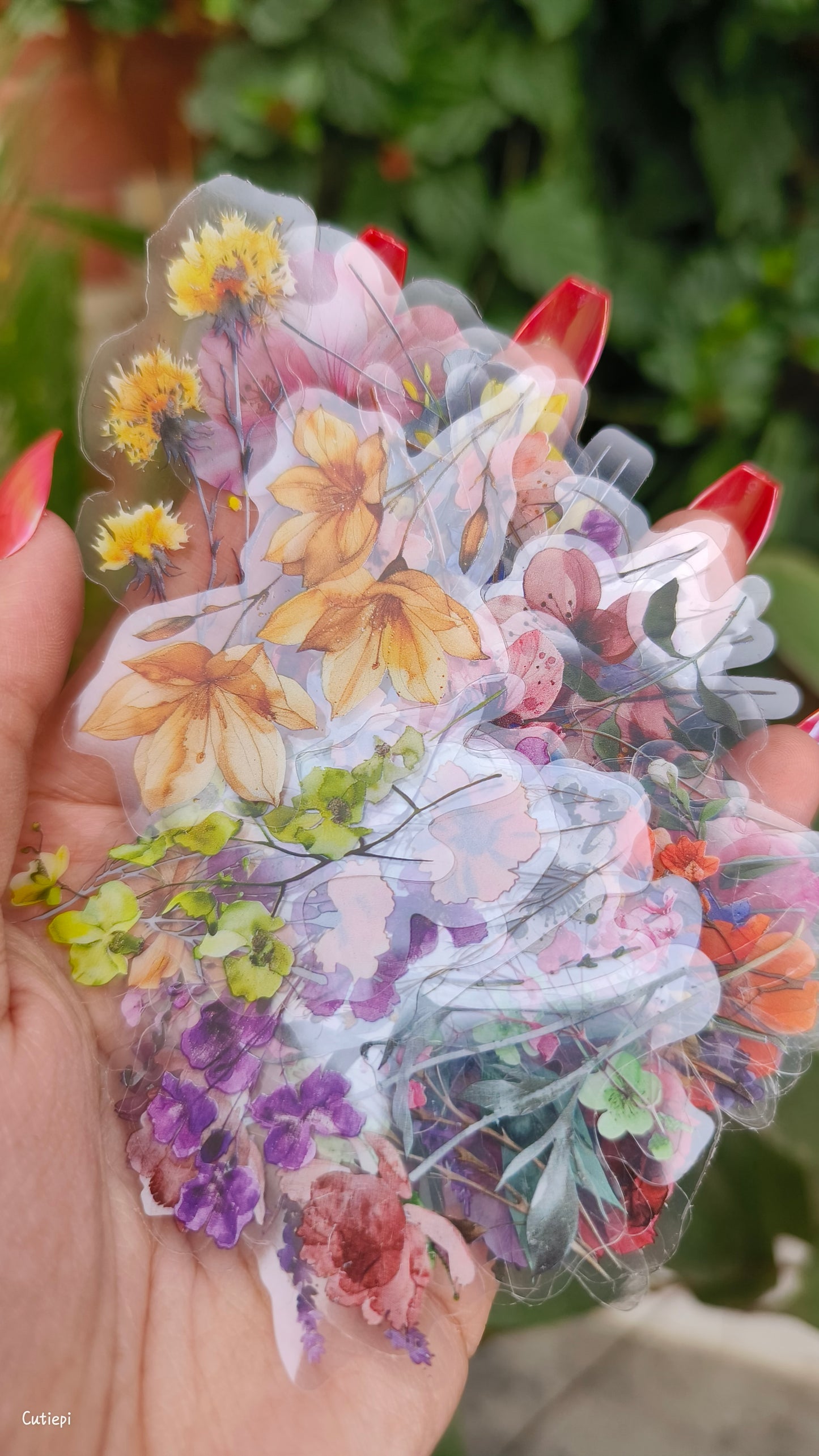 Blooming Beauty Nail Art Stickers – Floral Elegance pack of 5