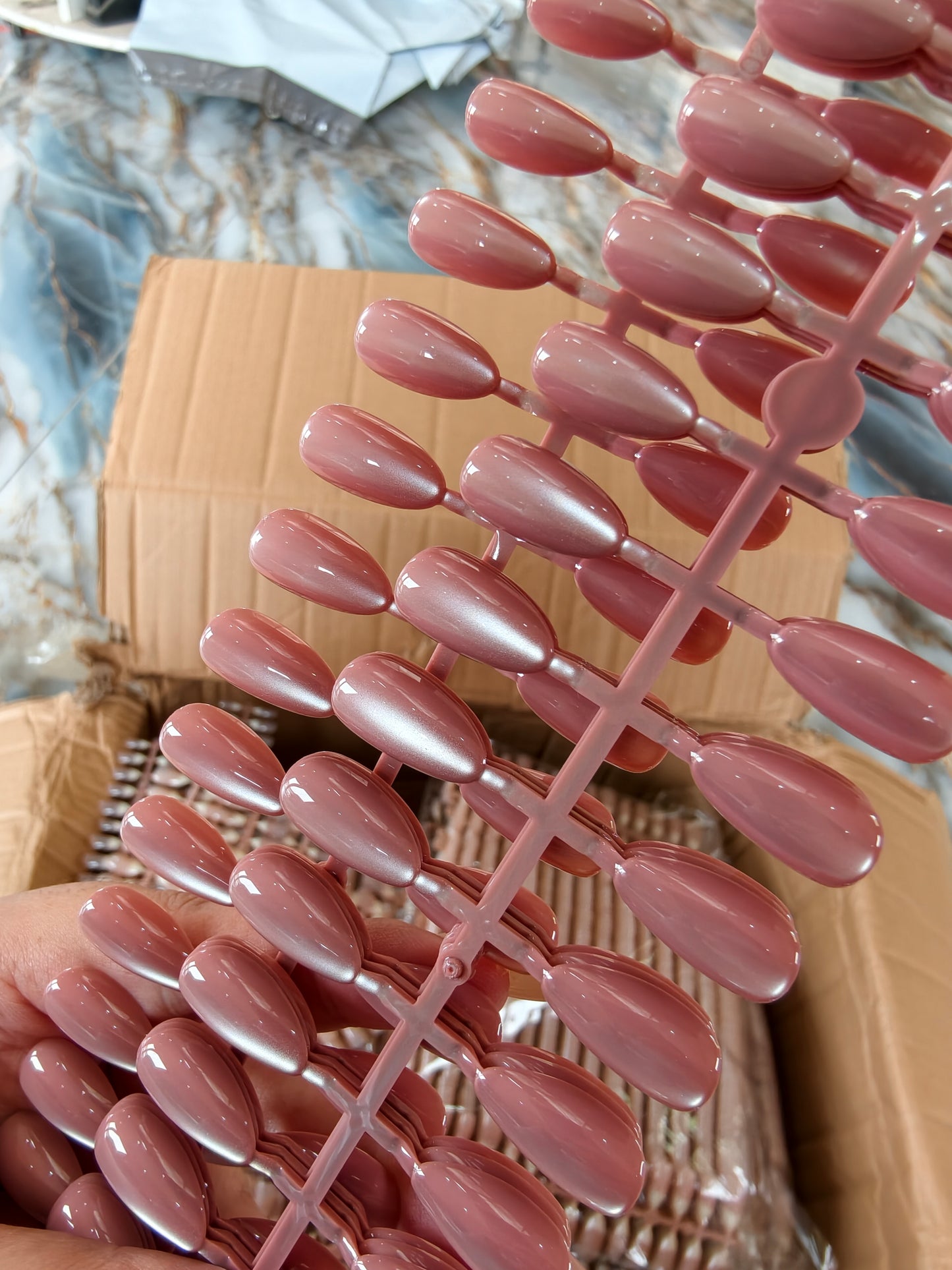 Pretty Pink β Gel based Cat Eye Nails With Application Kit