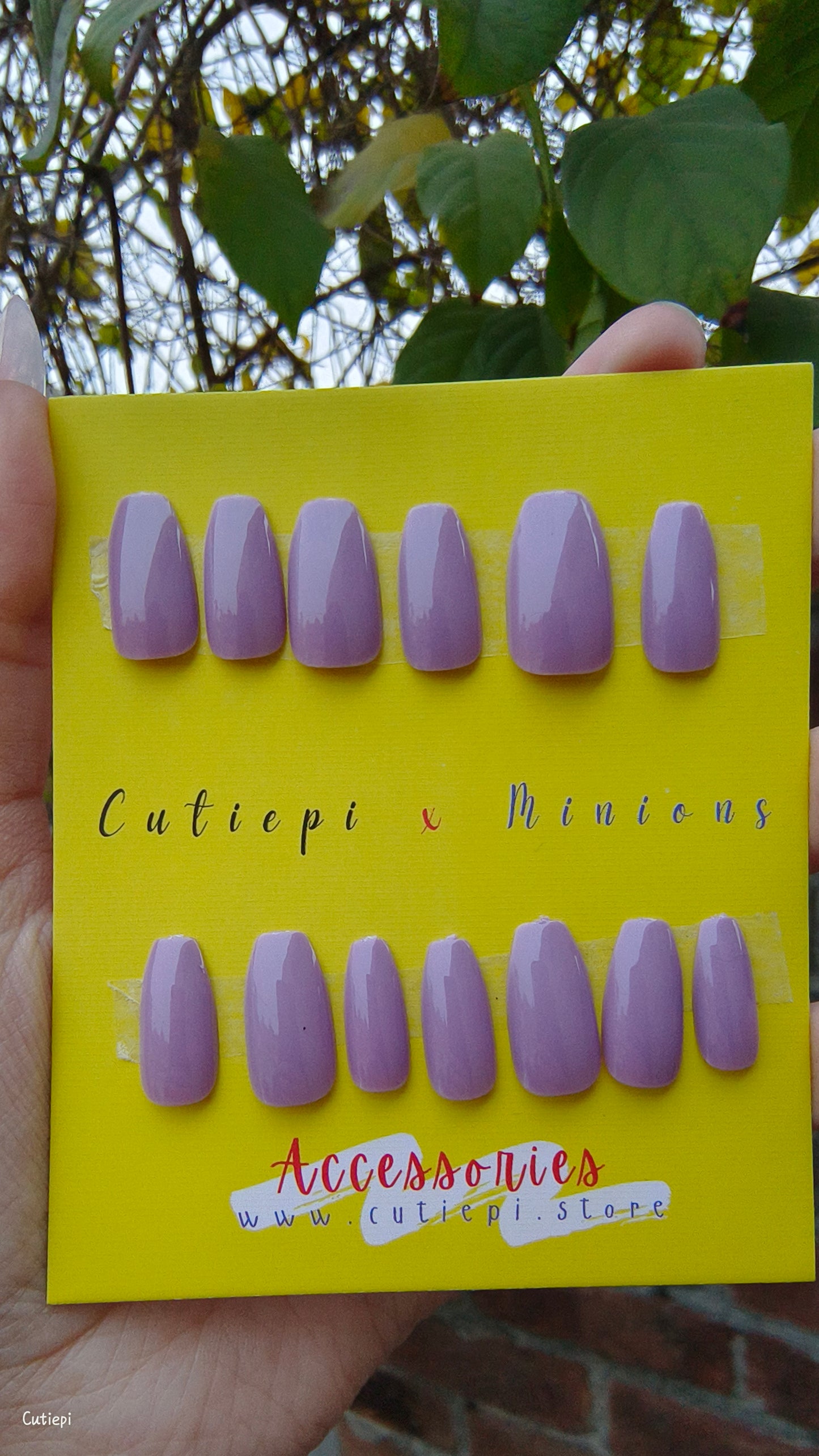 Lavender Luxe - 24pcs Medium Rectangular Press-On Nails