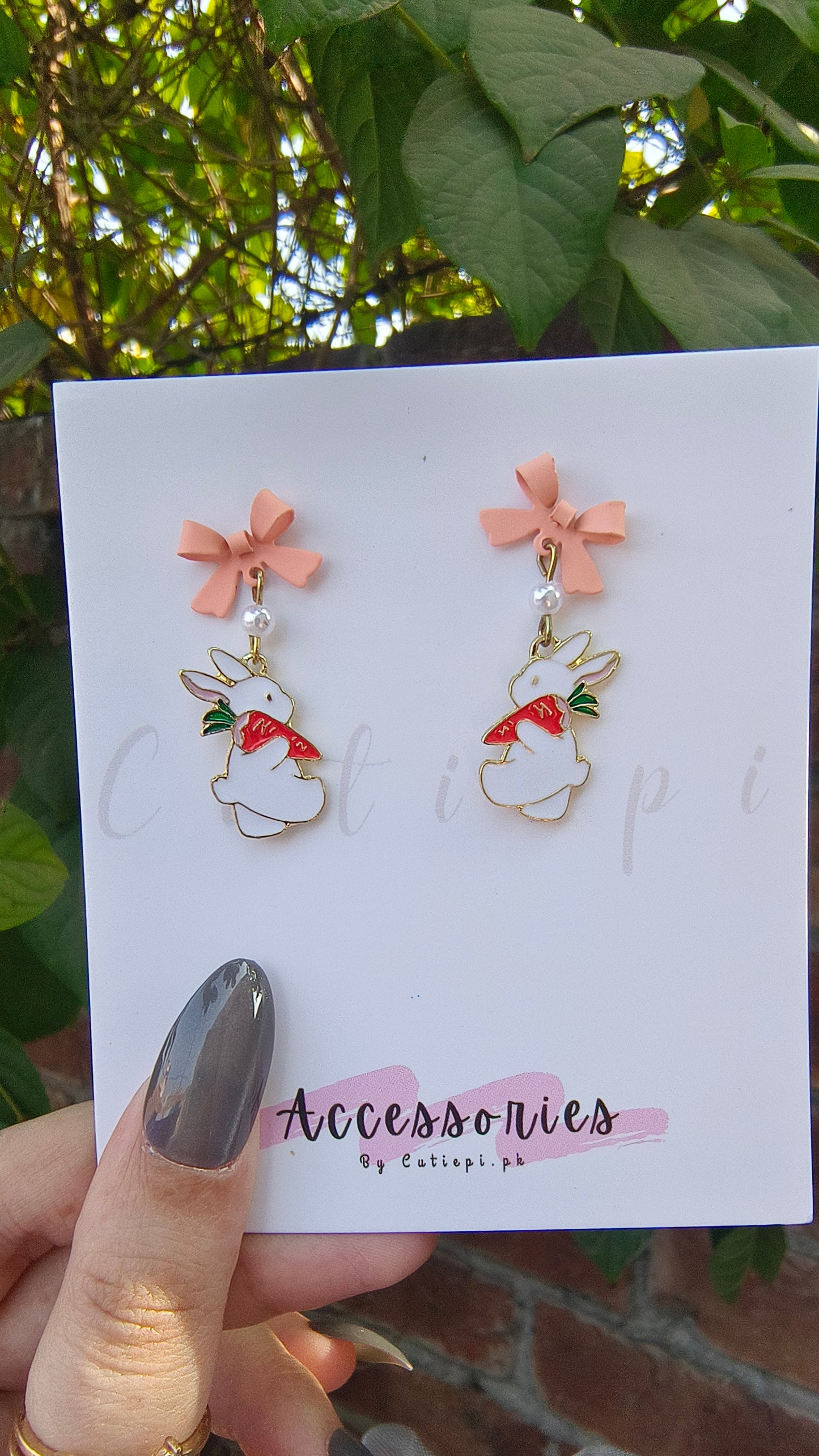 🐰🥕 Bunny Rabbit & Carrot Dangle Earrings – Cute Holiday-Themed Fashion Jewelry for Women