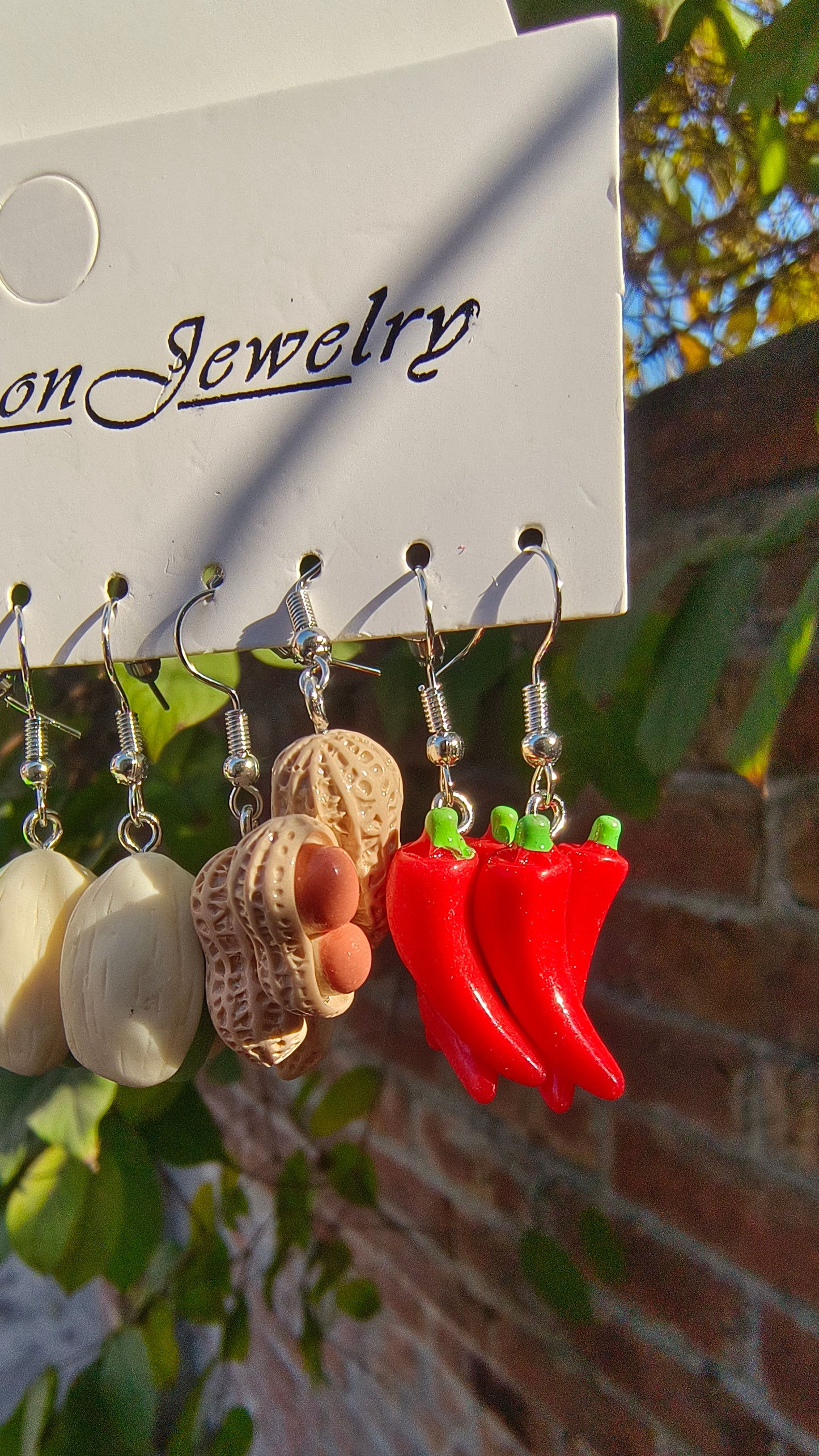 Red Chili earings realistic and fun