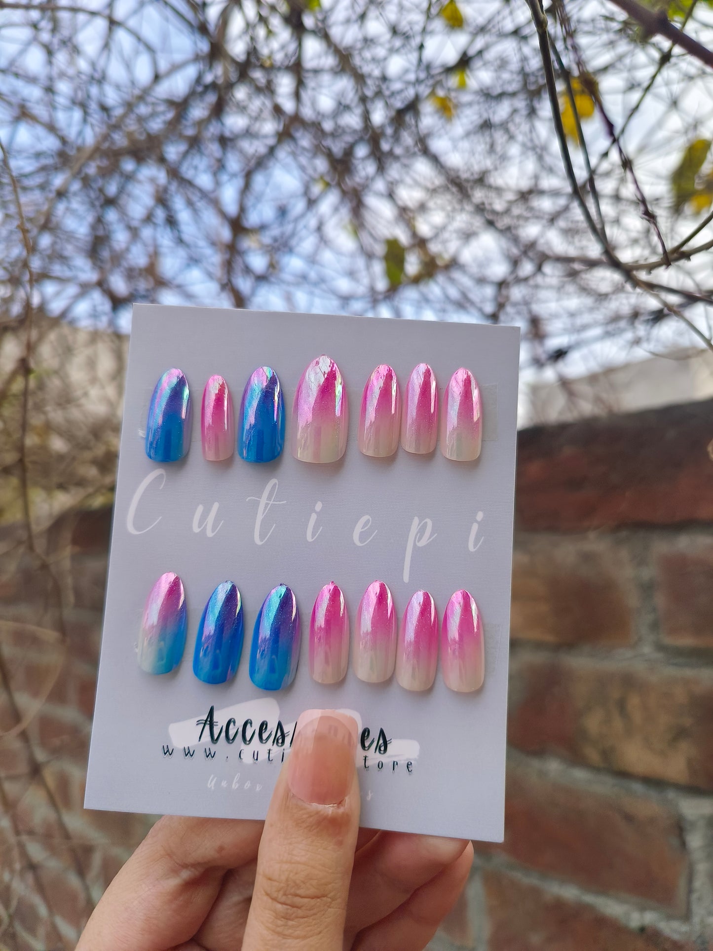 Blush Breeze Gradient Nails – 24pcs with Kit 💅🌸