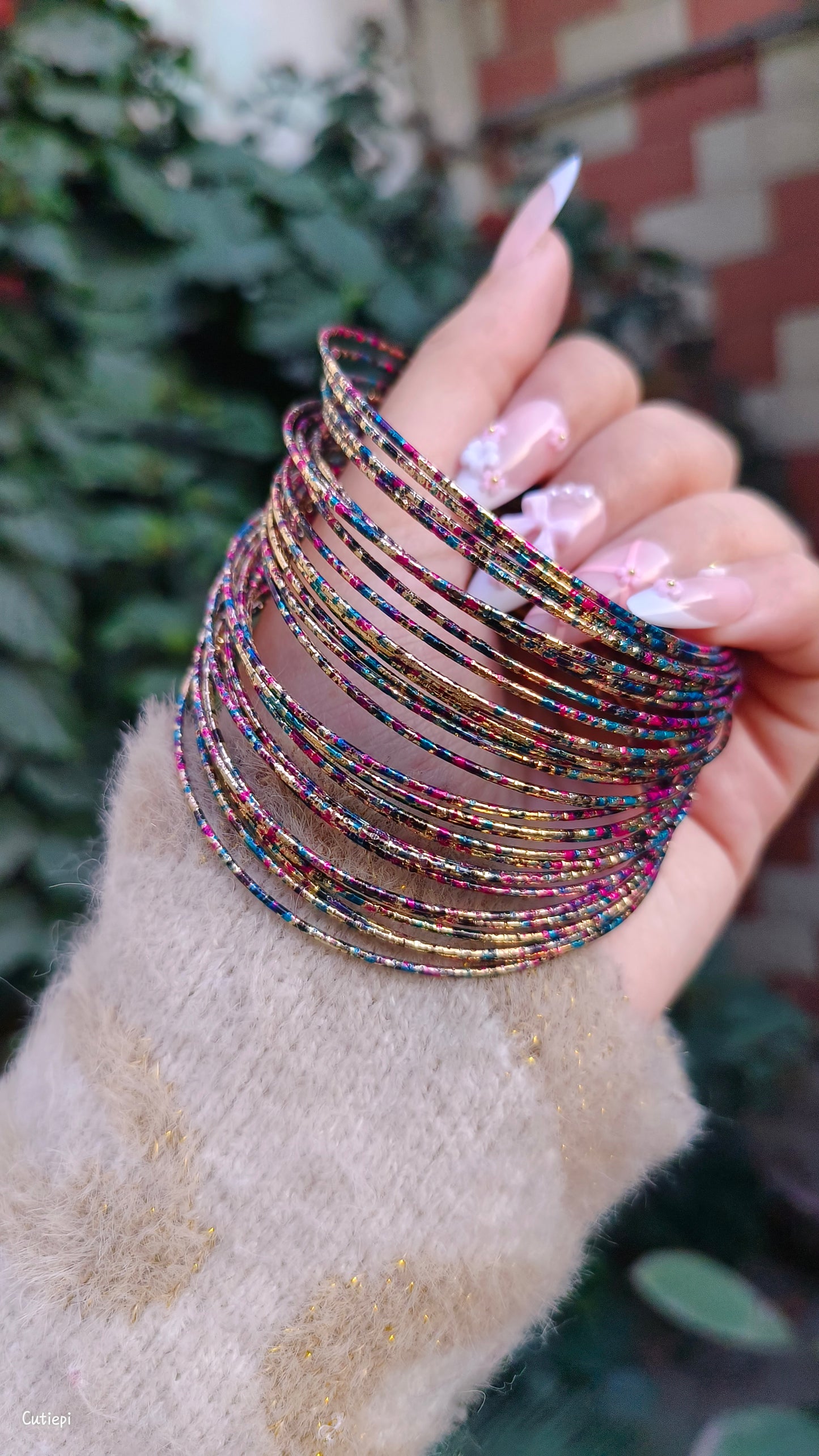 6pcs Starry Sky Bangle Set – Timeless Elegance
