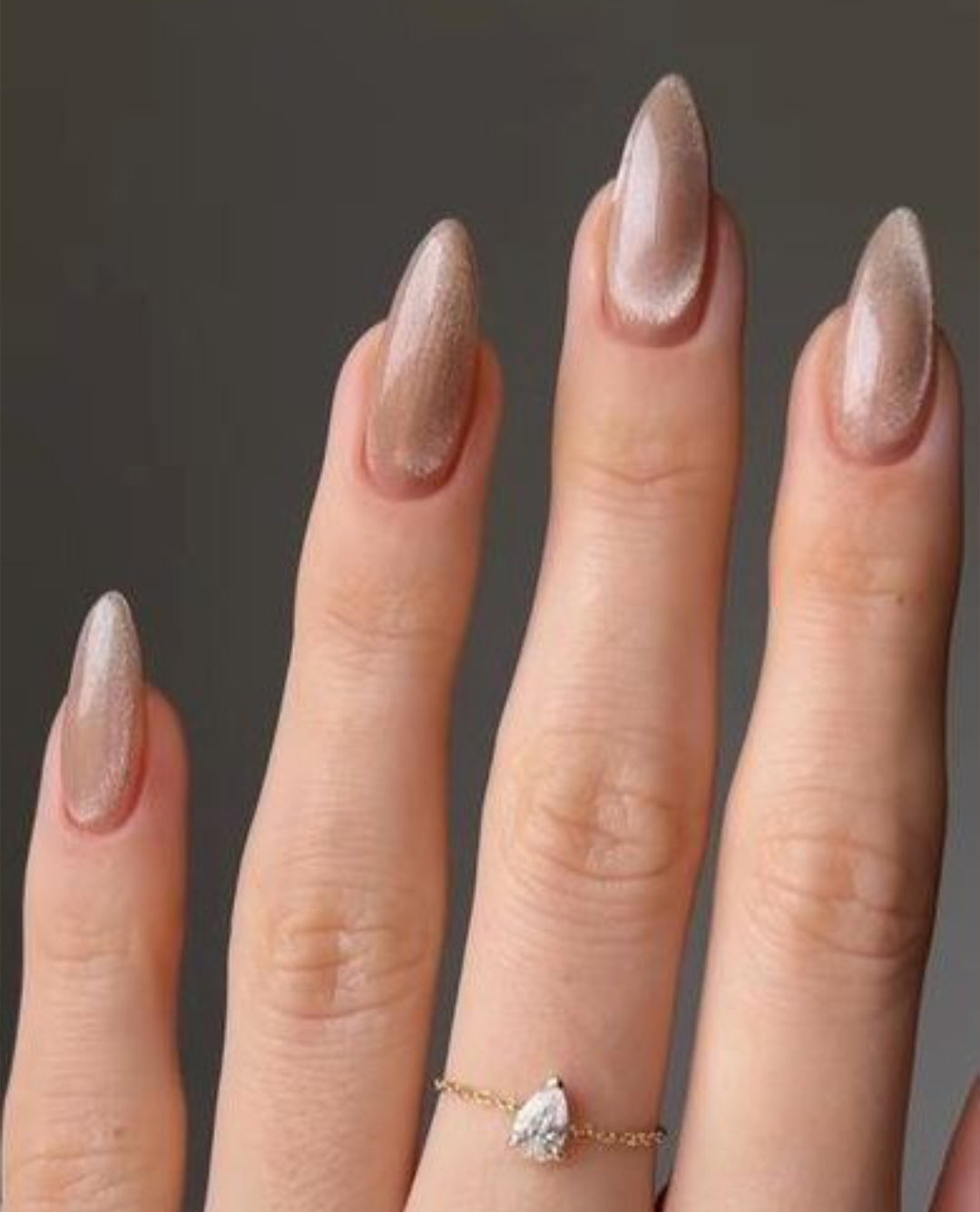 Caramel Dip- Premium Cat eye Nail set with Application Kit