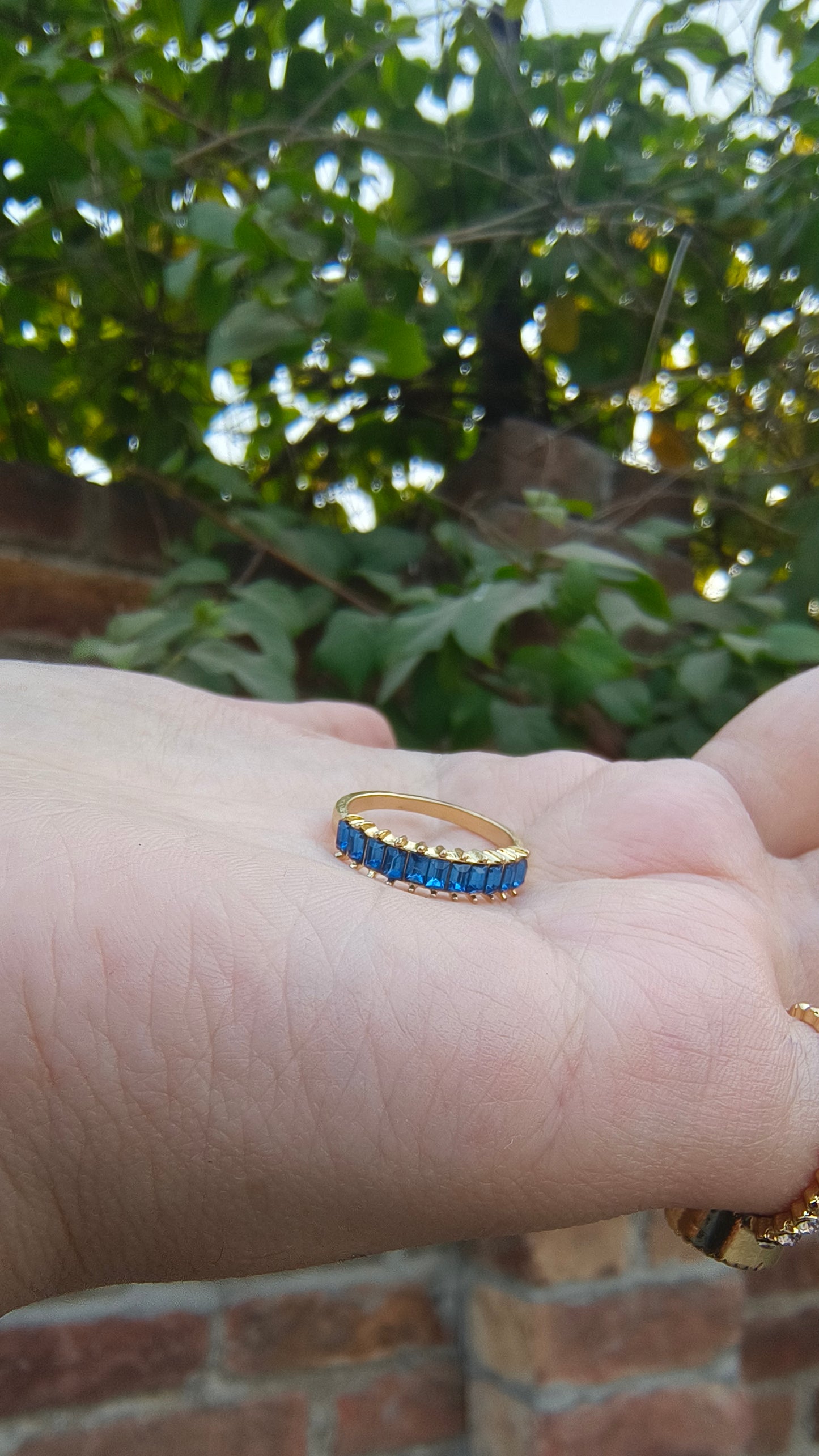 💙 Elegant Round Blue Ring – Timeless & Chic Jewelry for Women 💍