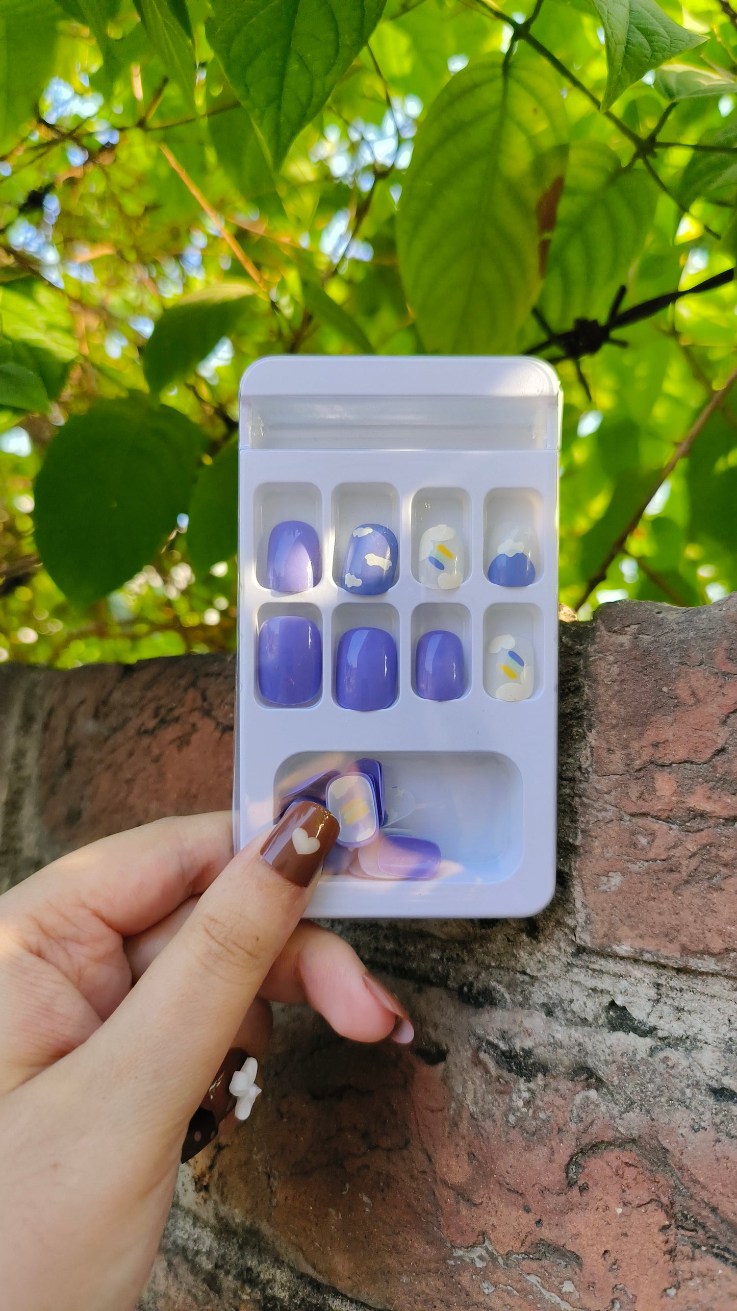 Plain Purple Cloudy Small 24pcs with Application Kit