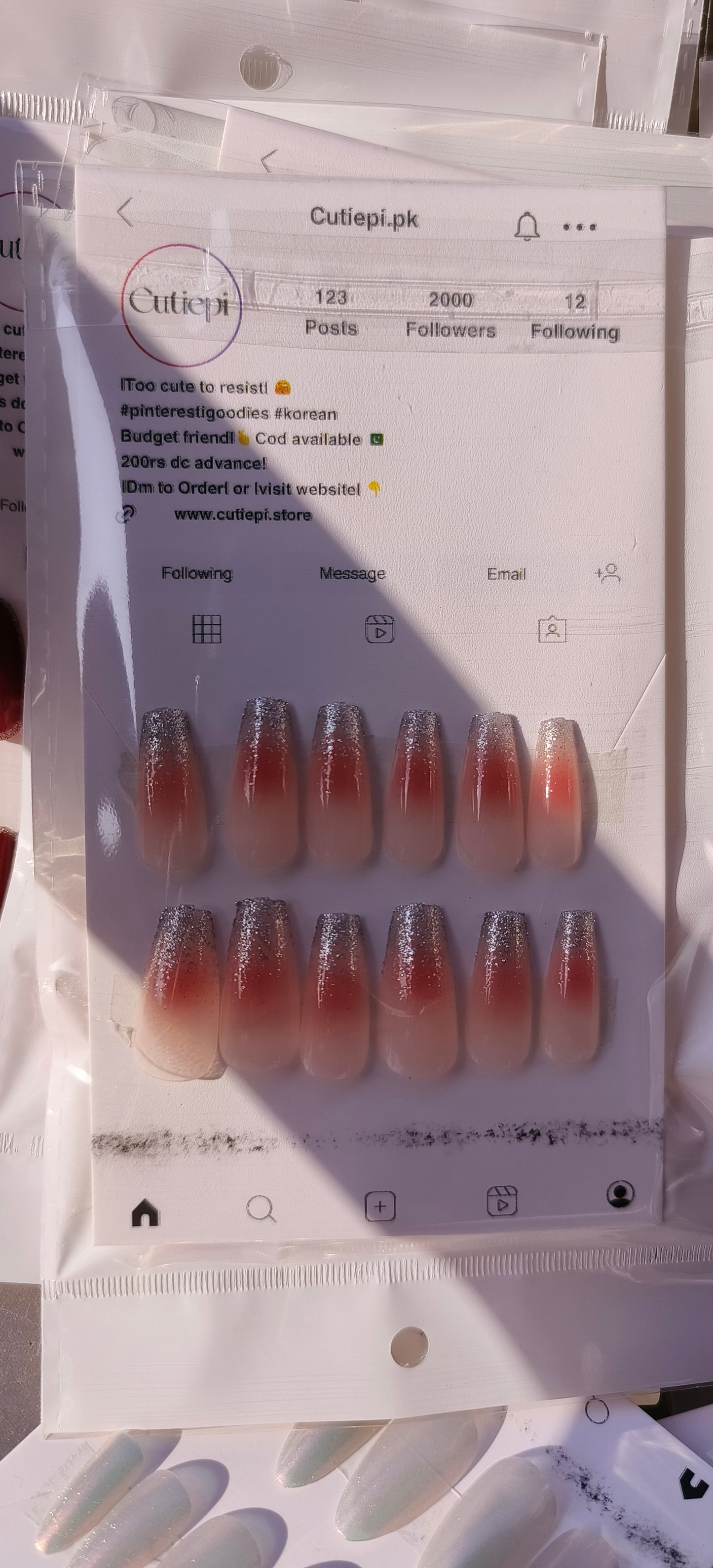 Glazed Mocha Tips – 24pcs with Application Kit