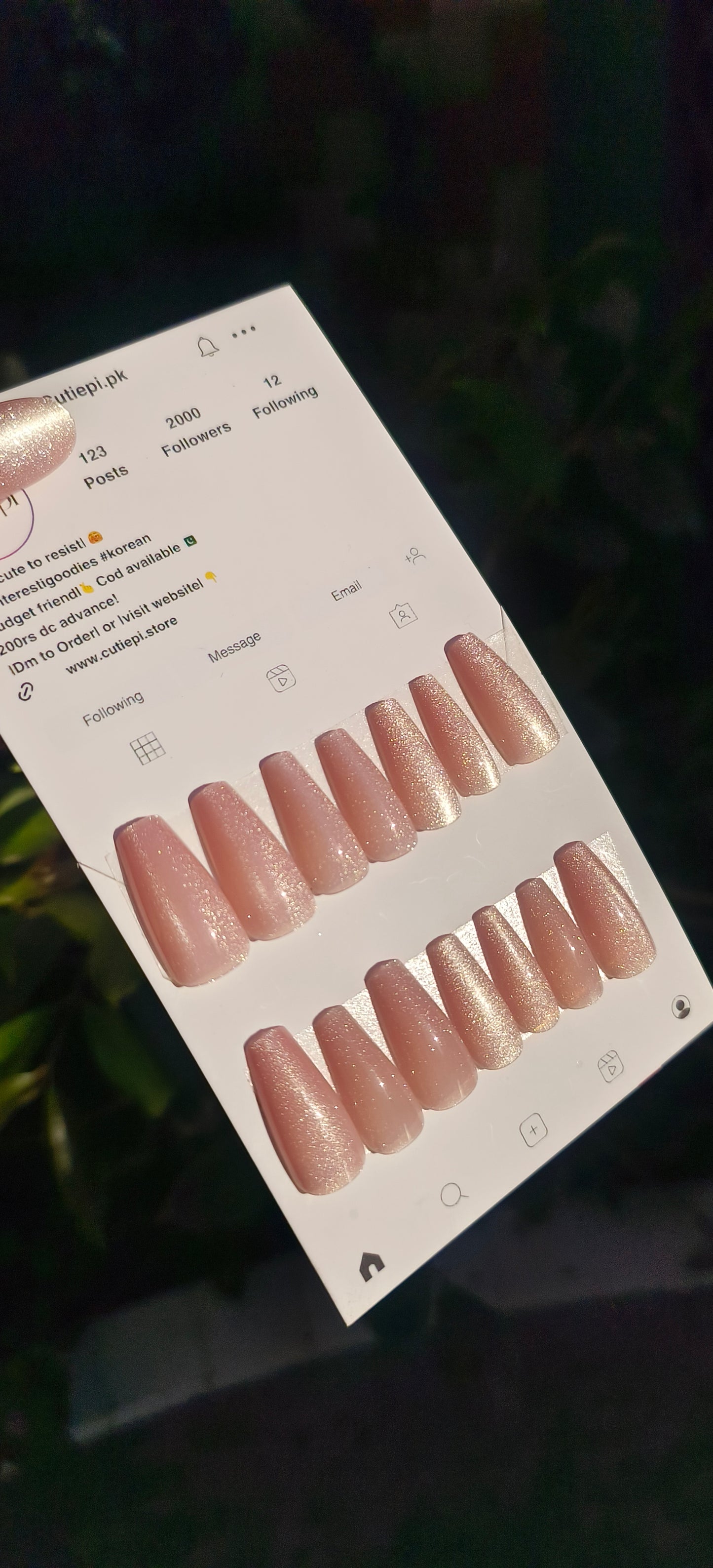 Velvet Plum – Cat Eye Nails 24pcs with Application Kit