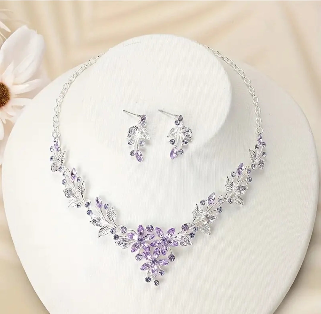 Bridal Glam- Anti tarnishing zircon necklace
