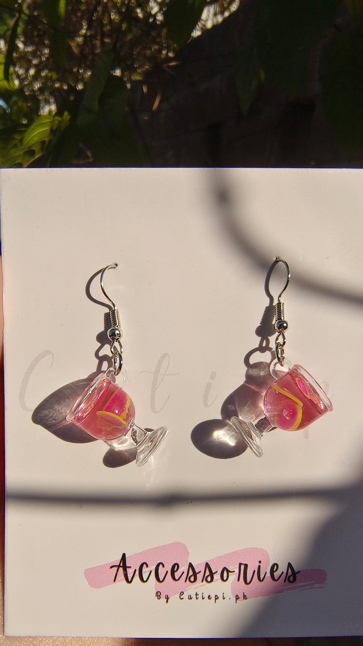 Adorable Mocktail earings - Fun and Refreshing