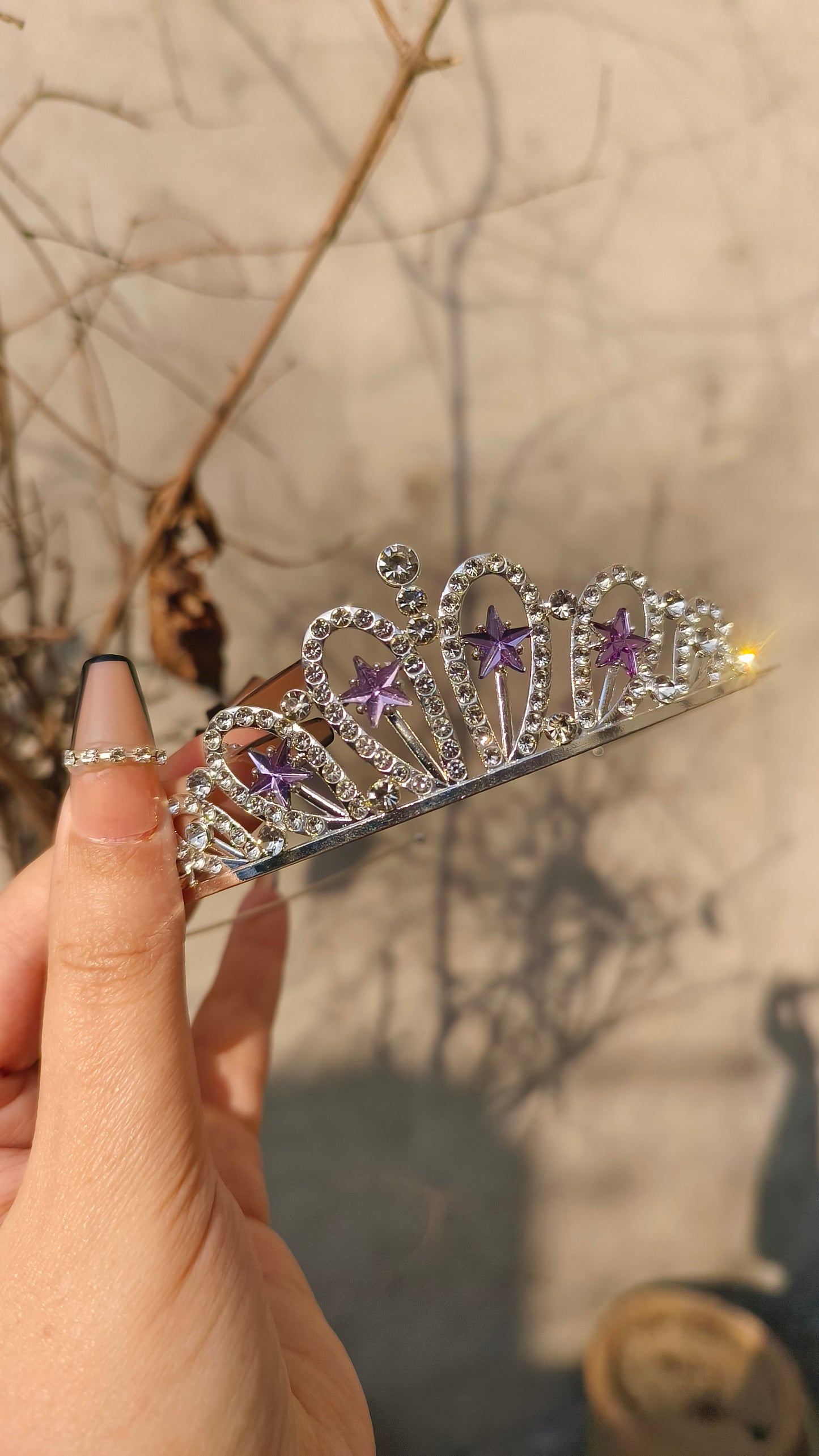 Royal Silver Princess Crown – High-Quality Metal for Little Queens"