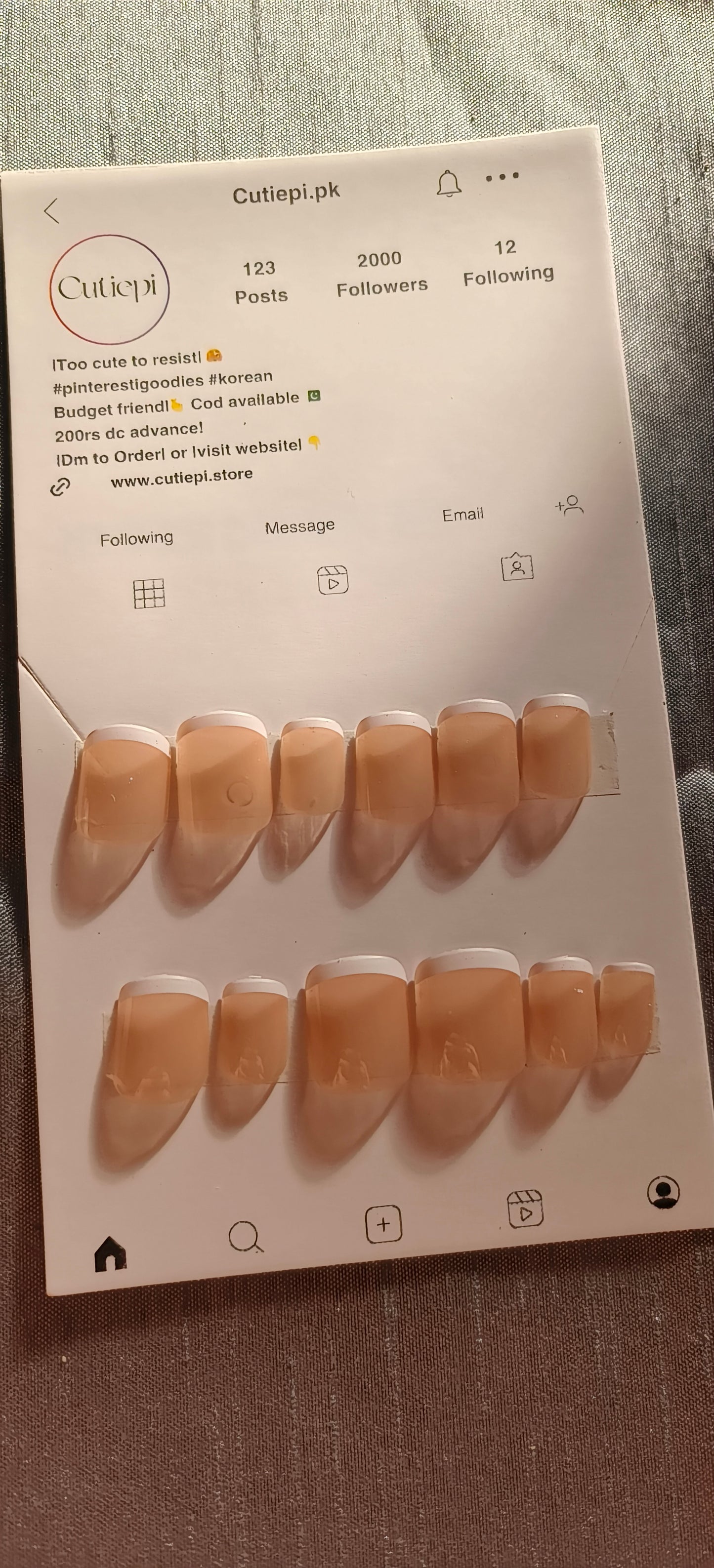 Plain French- 24pcs with Application Kit