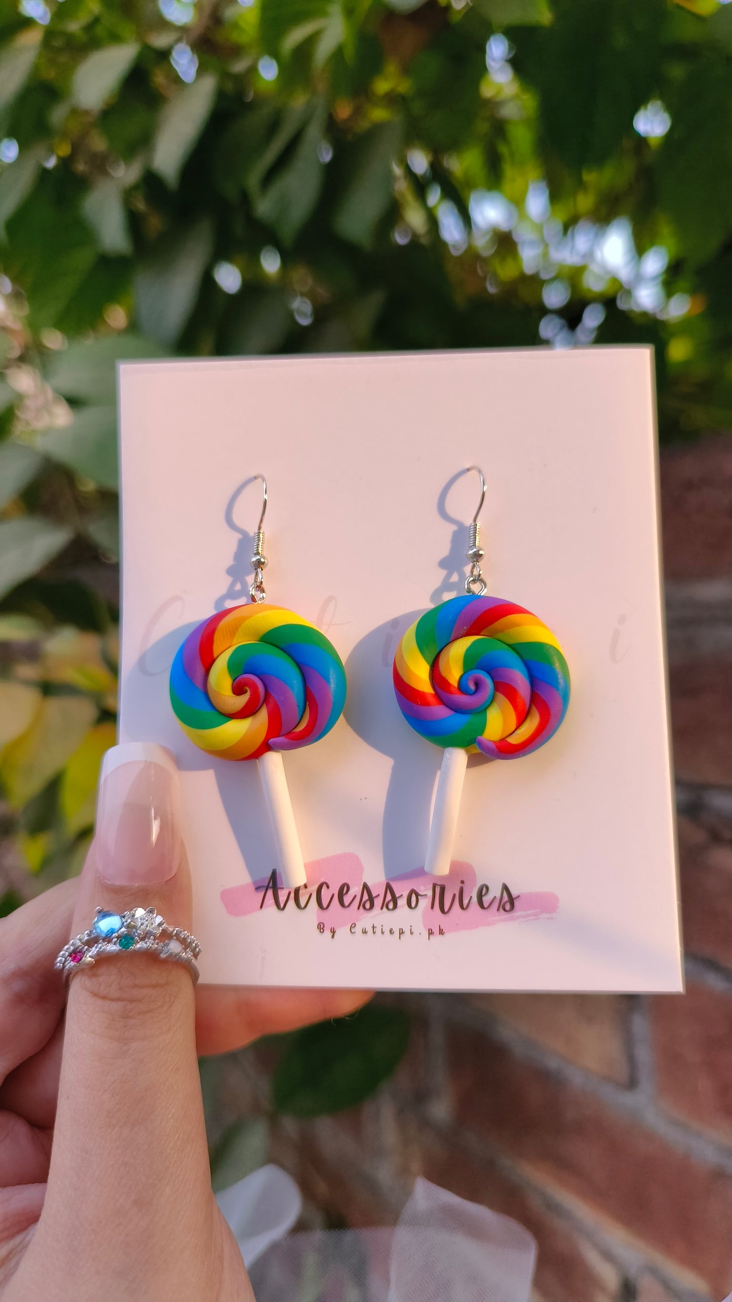Candy Lollipop Earrings – Sweet & Whimsical