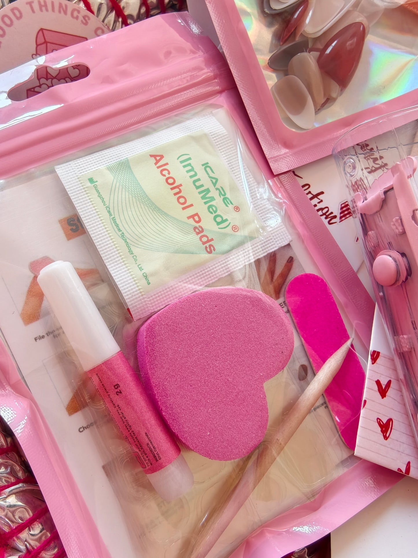 8 sets Nail Book (Each set has 15nails) with complete application kit