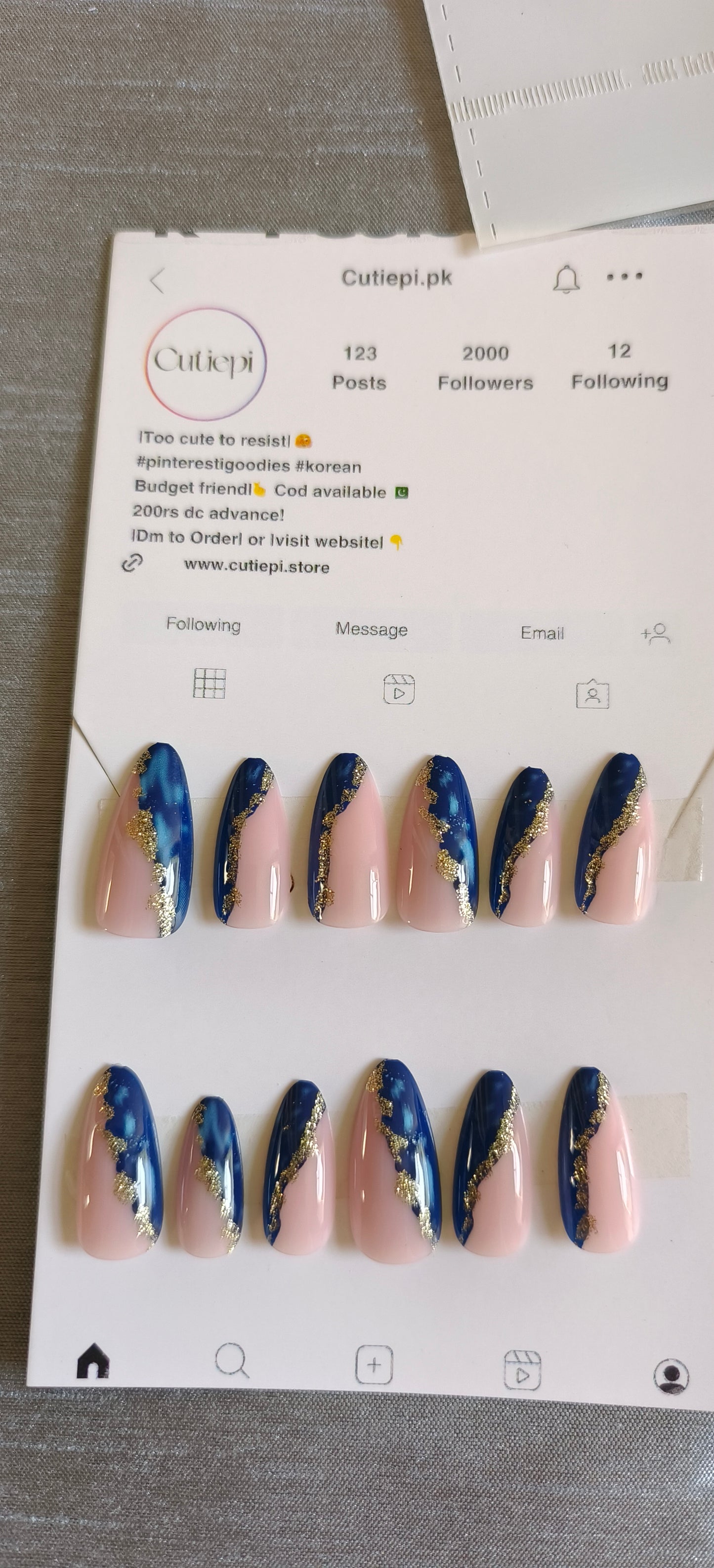 Blue Gleam- 24pcs with Application Kit