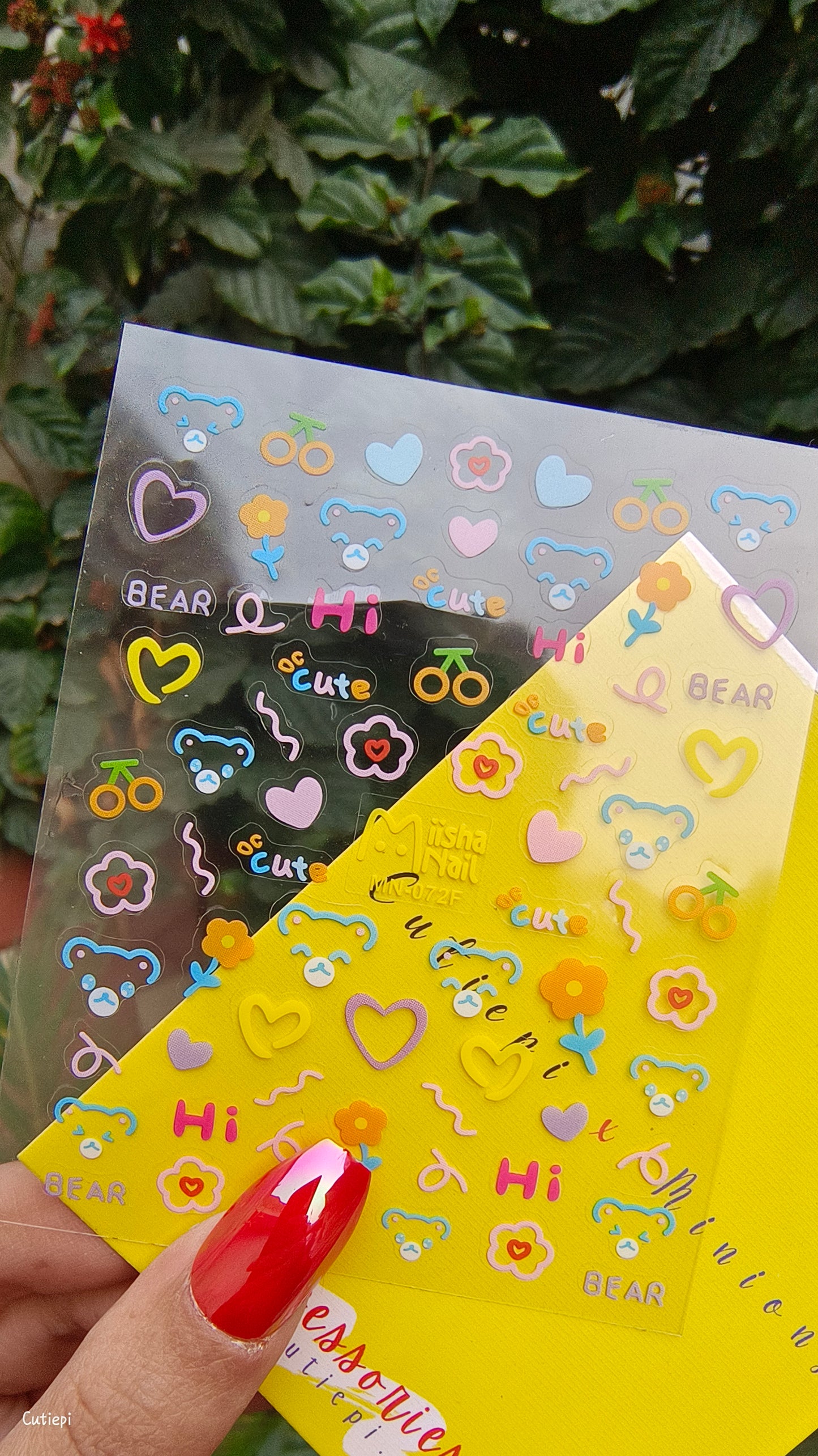Adorable 2D Nail Art Sheet β Fun & Trendy Designs!