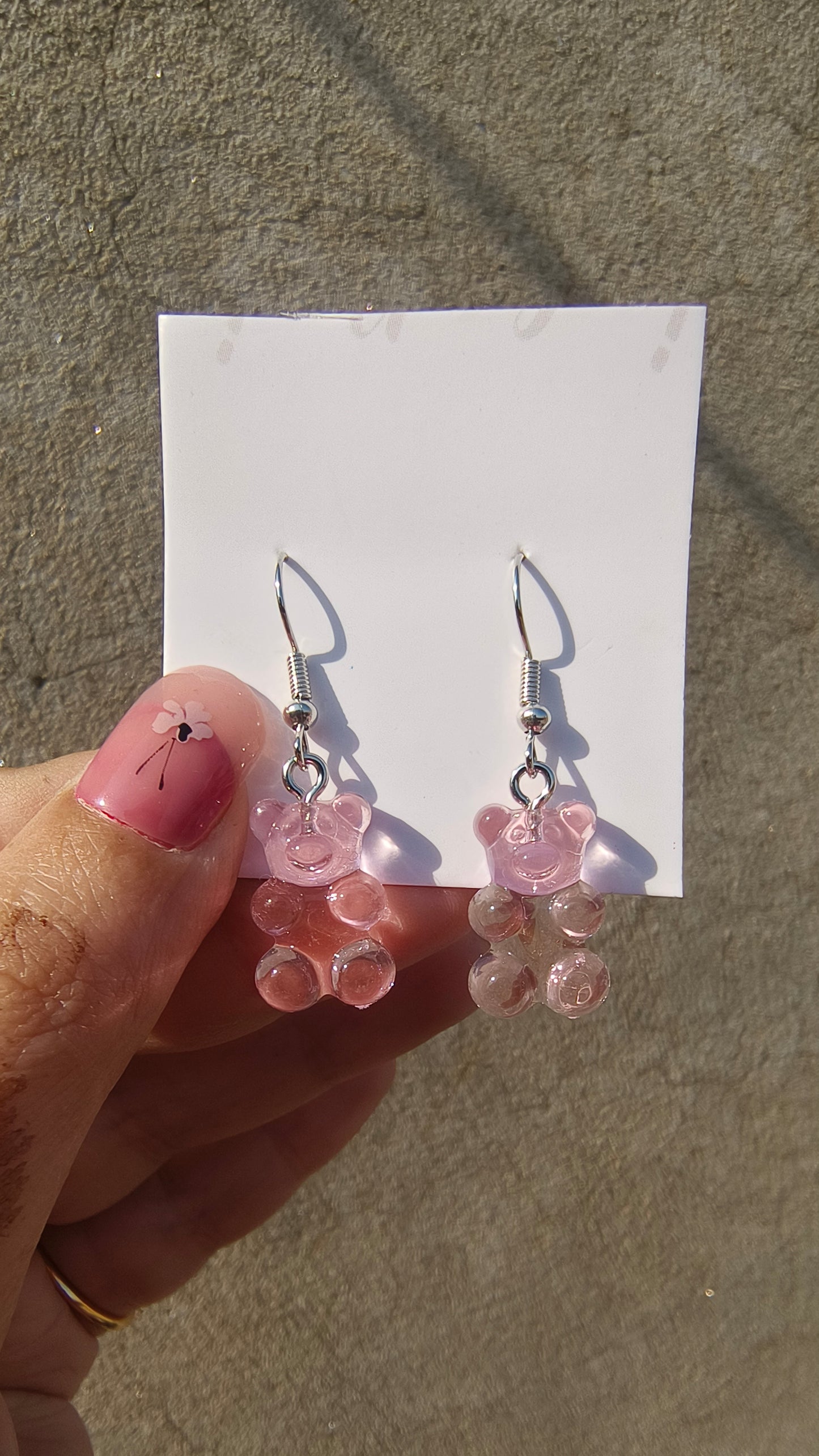 Pink Teddy Earrings – Adorable & Playful