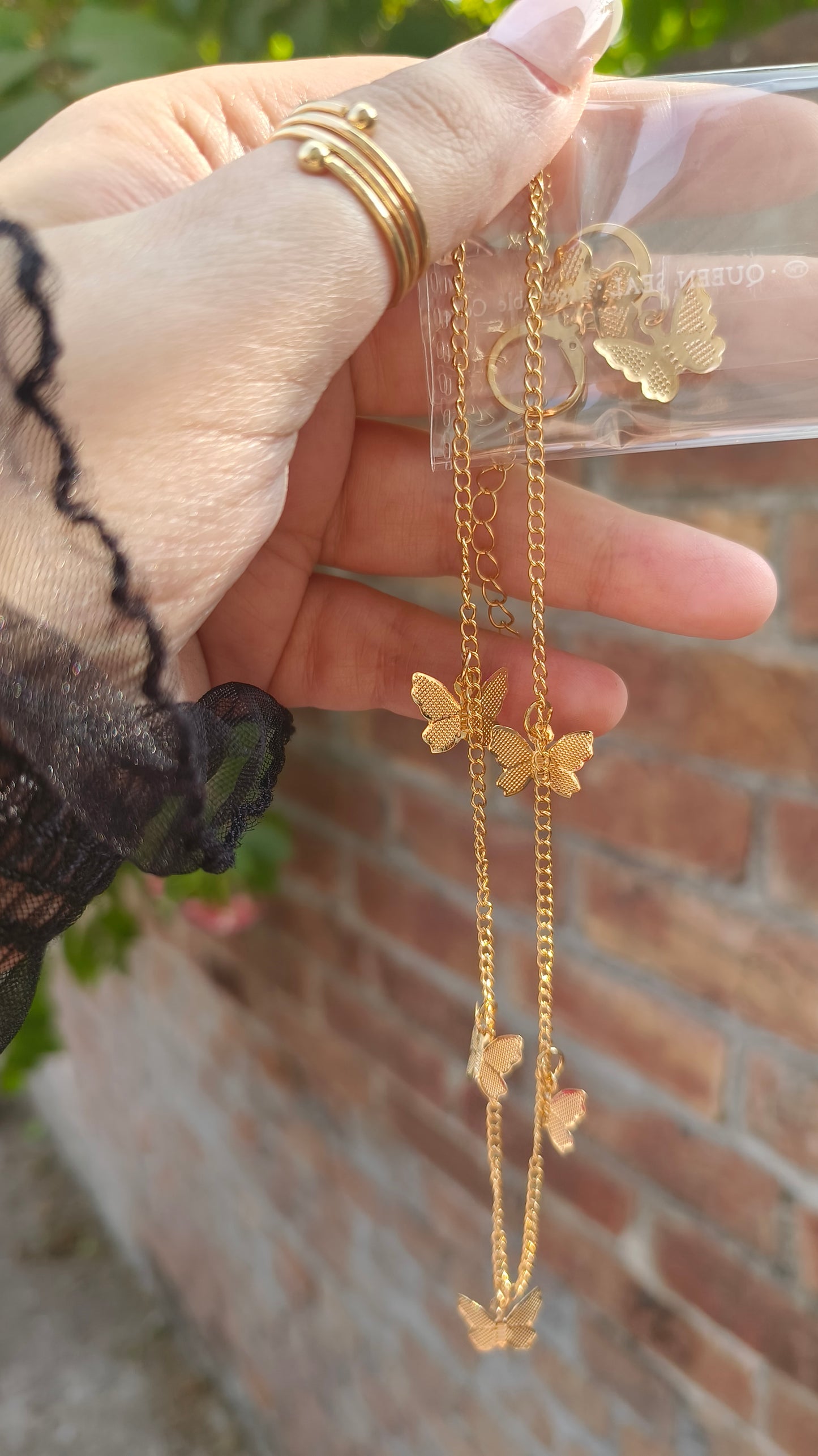 Golden Wings" Butterfly Pendant 🦋✨