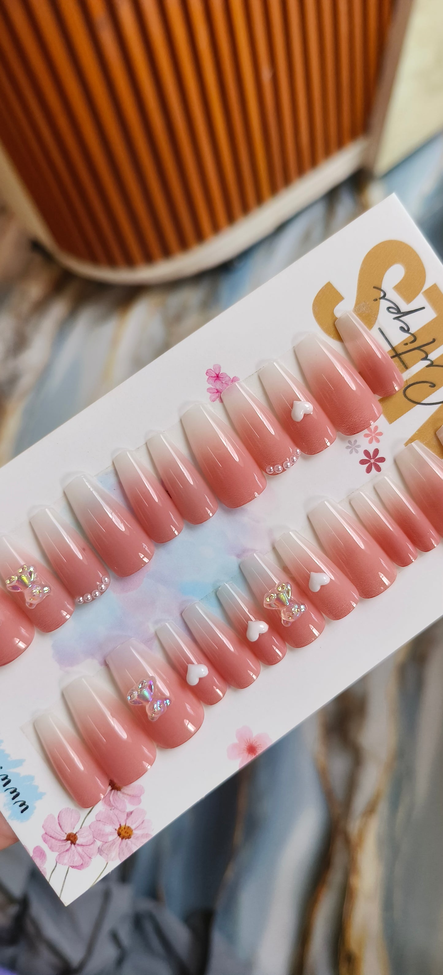 Pink Ombre – 24pcs with Application Kit