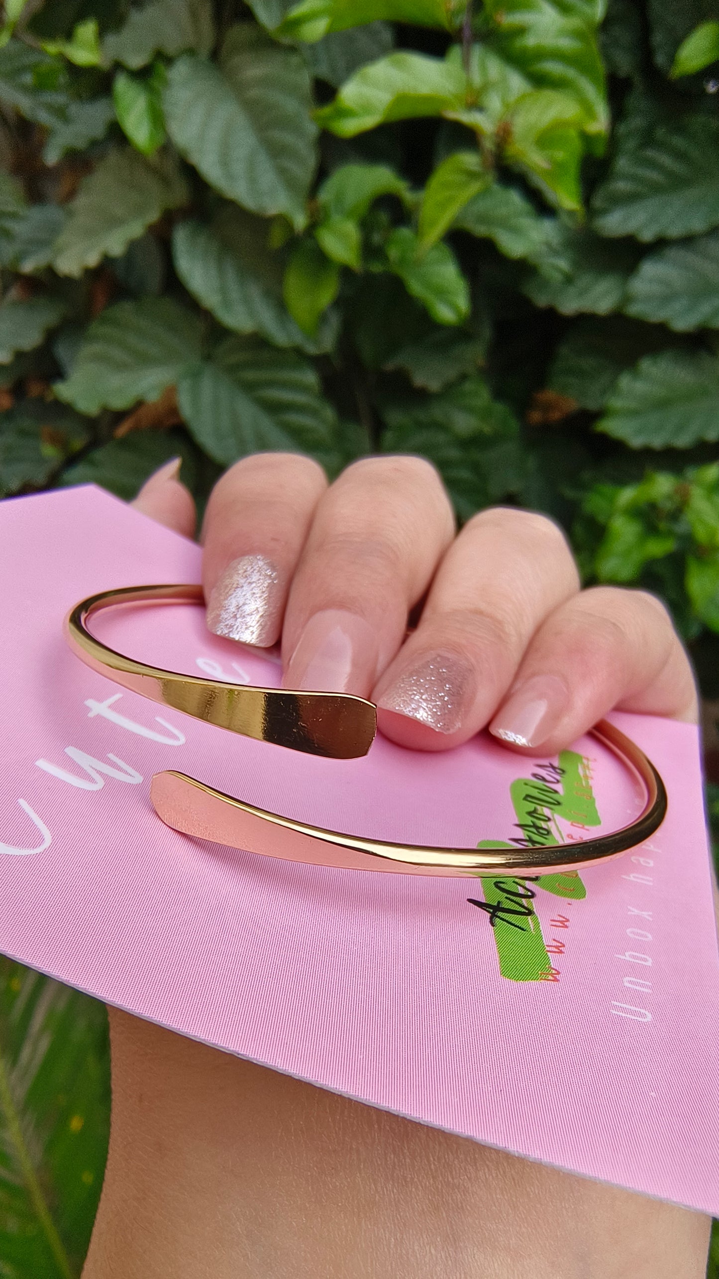 Gold Plated Hug Bracelet