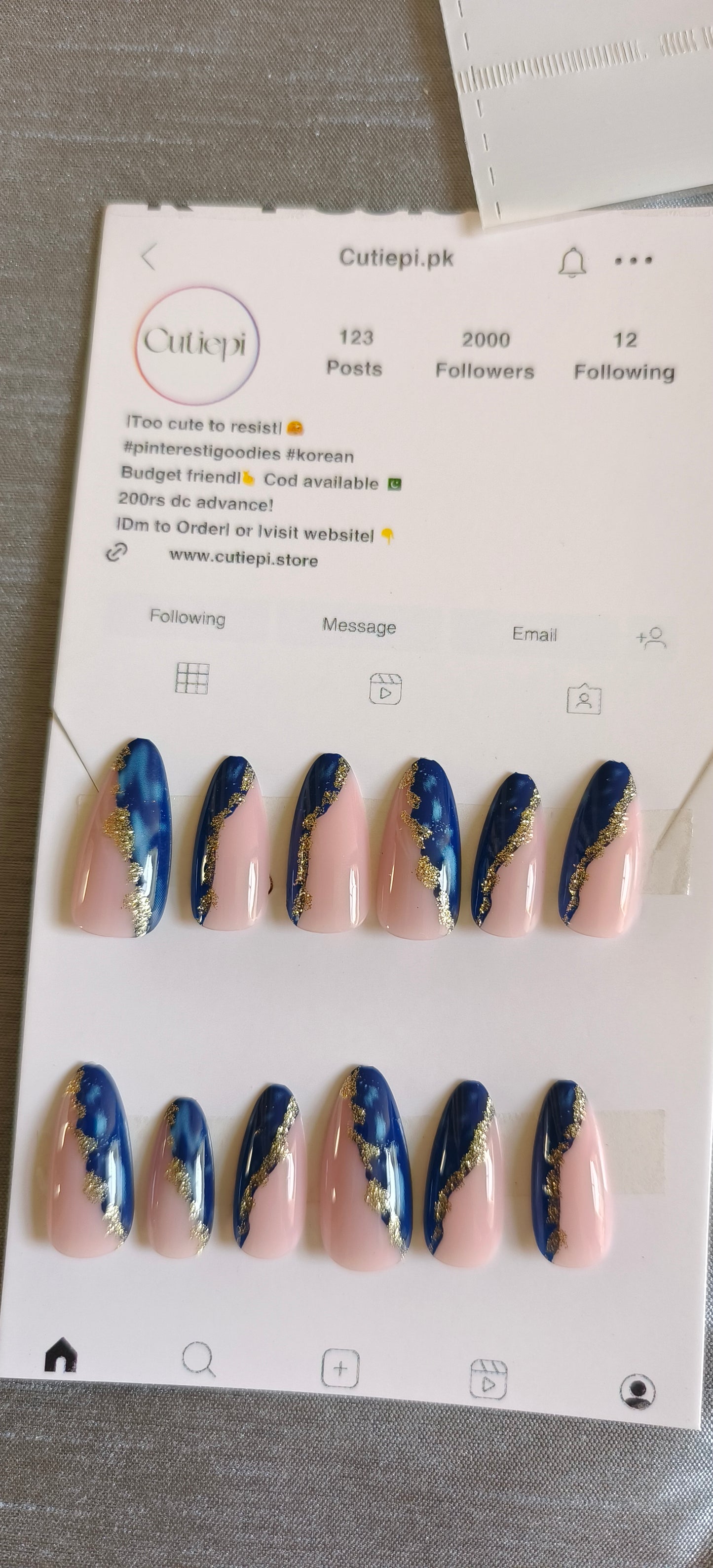 Blue Gleam- 24pcs with Application Kit