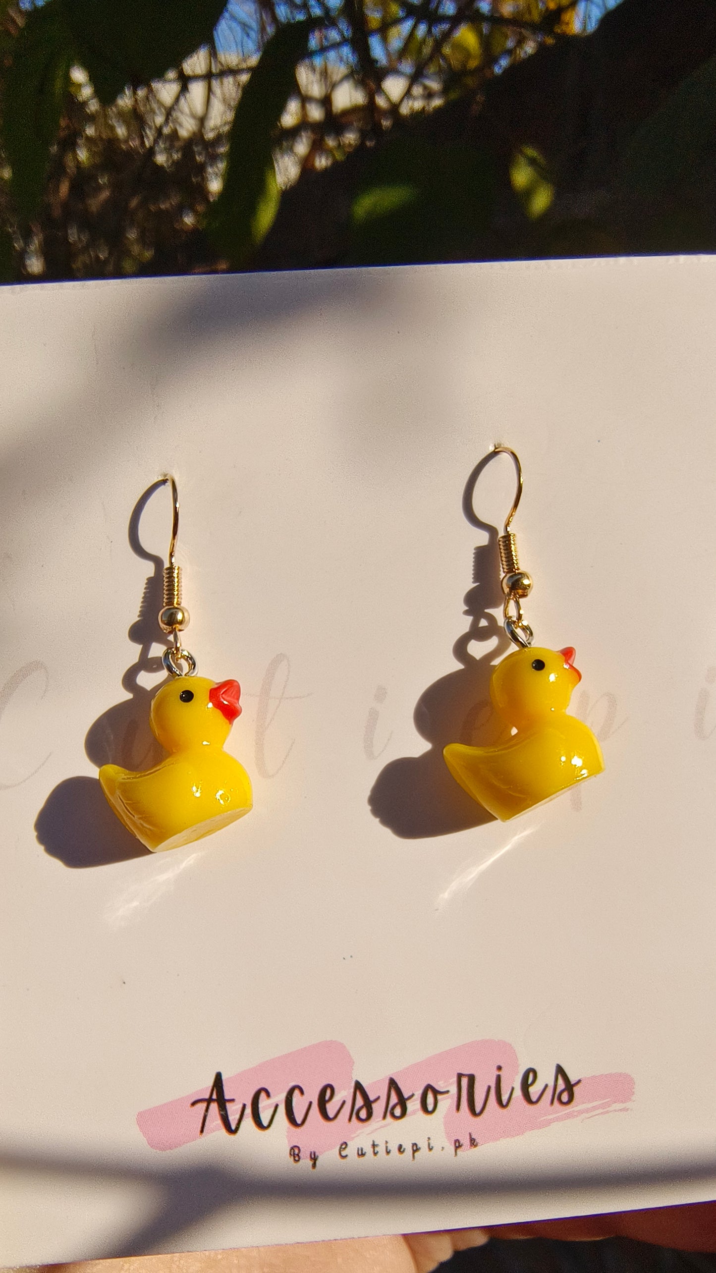 Little duck earings Cute and stylish