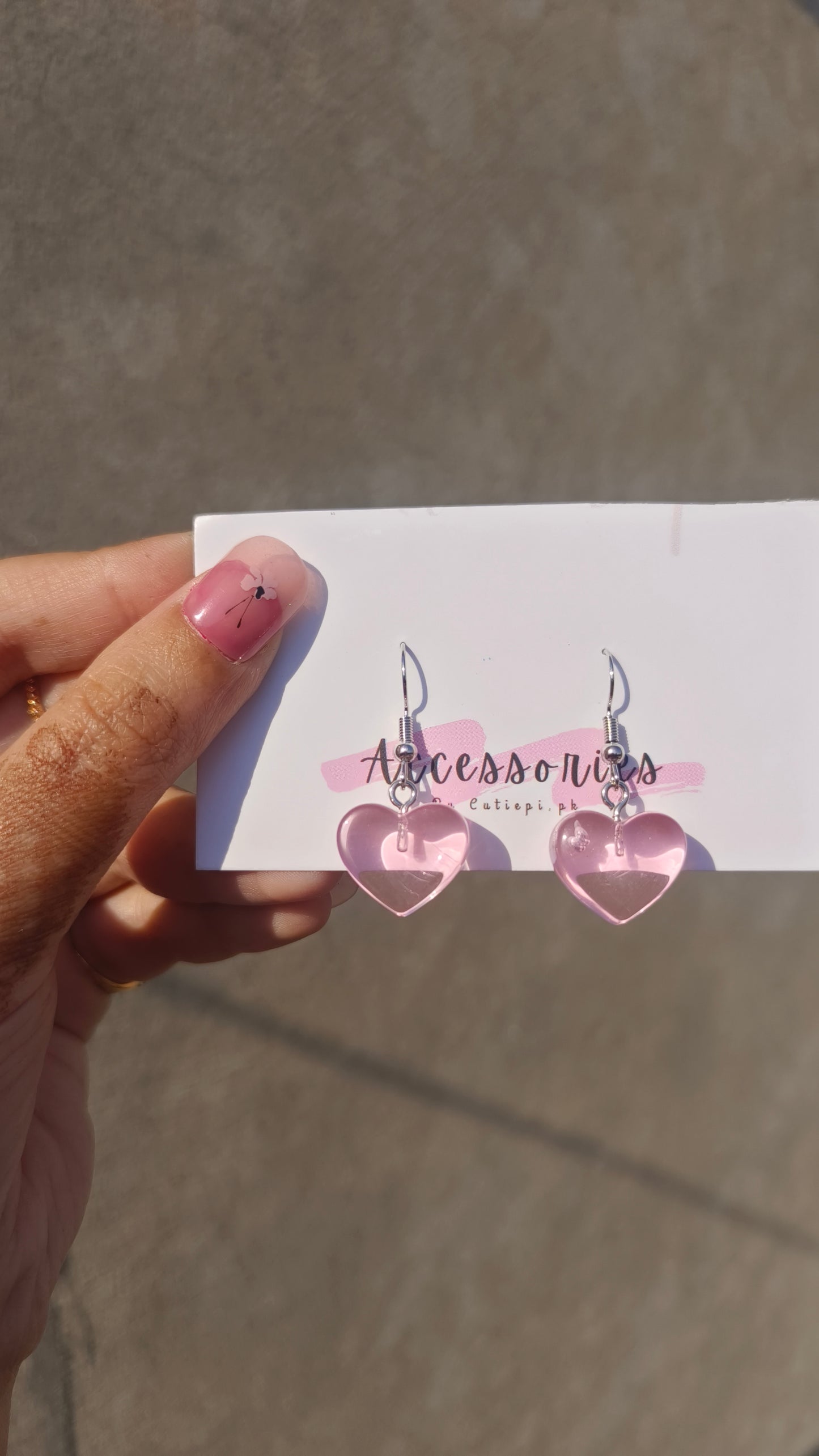 Glow-in-the-Dark Pink Heart Earrings – Chunky & Cute