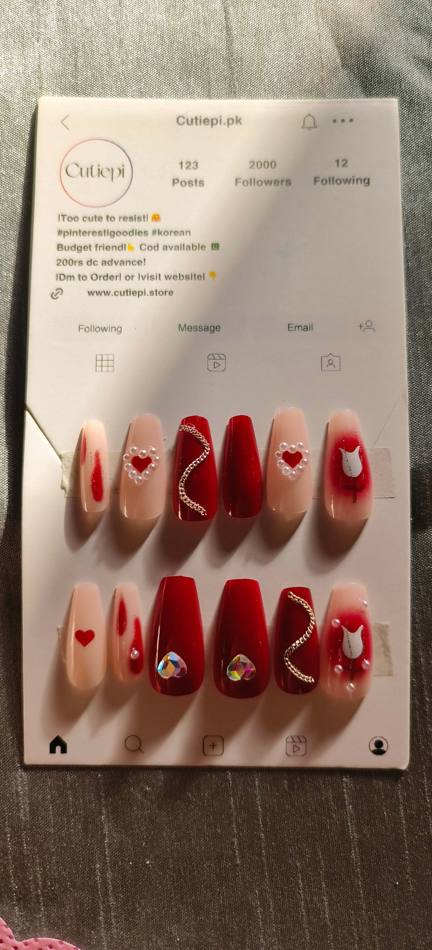 Scarlet Red-24pcs with Application Kit