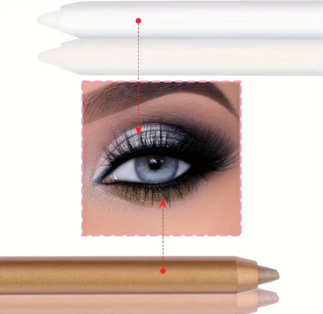 24H Waterproof Eyeliner or Lip liner, Smudge-Proof Long Lasting Color