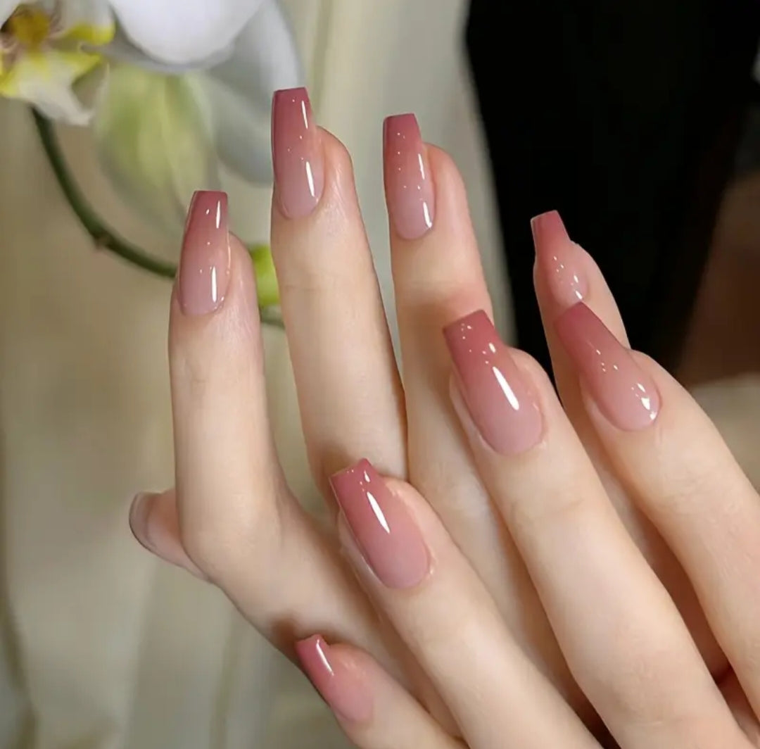 Ombre French- 24pcs with Application Kit