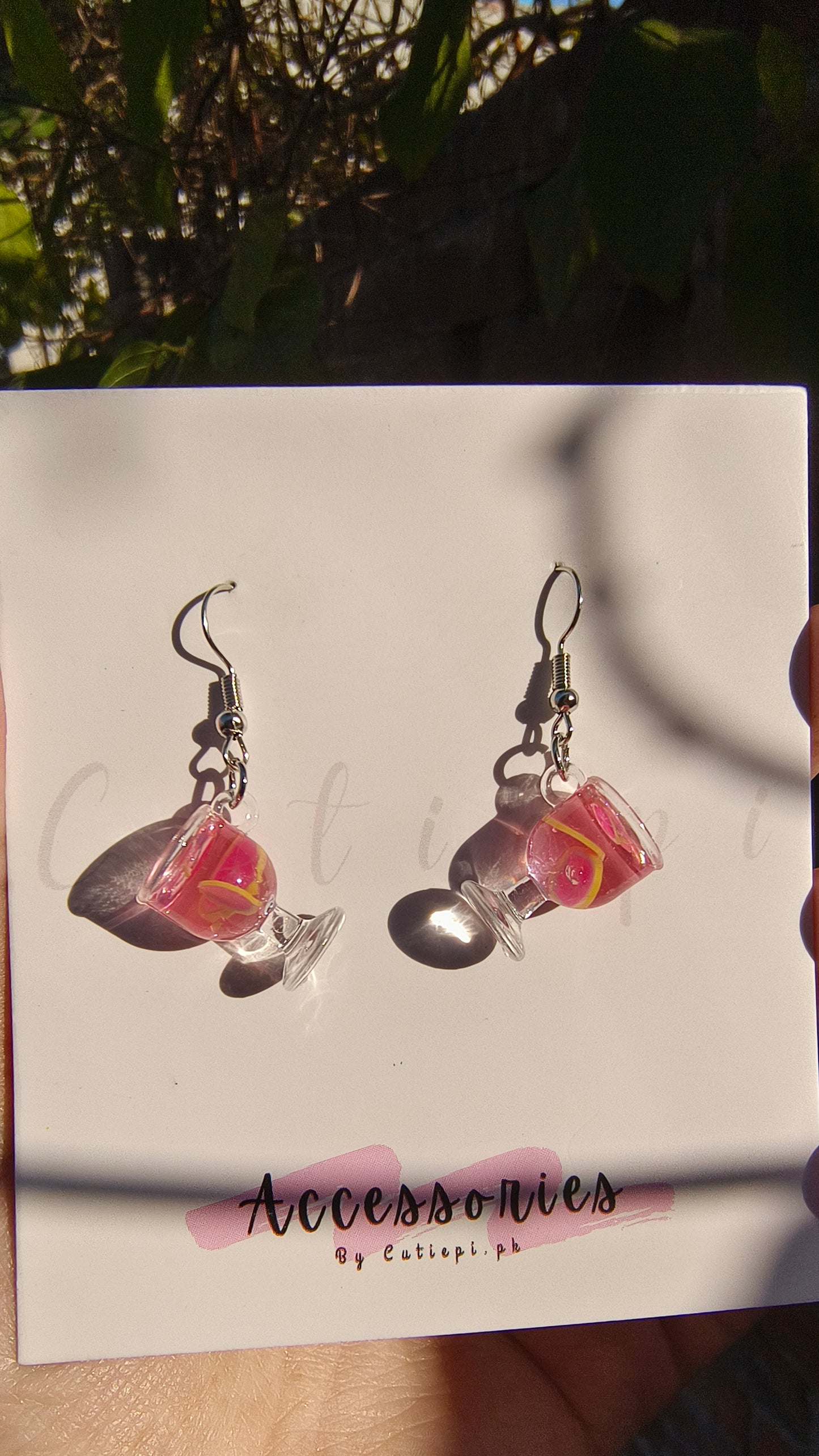 Adorable Mocktail earings - Fun and Refreshing