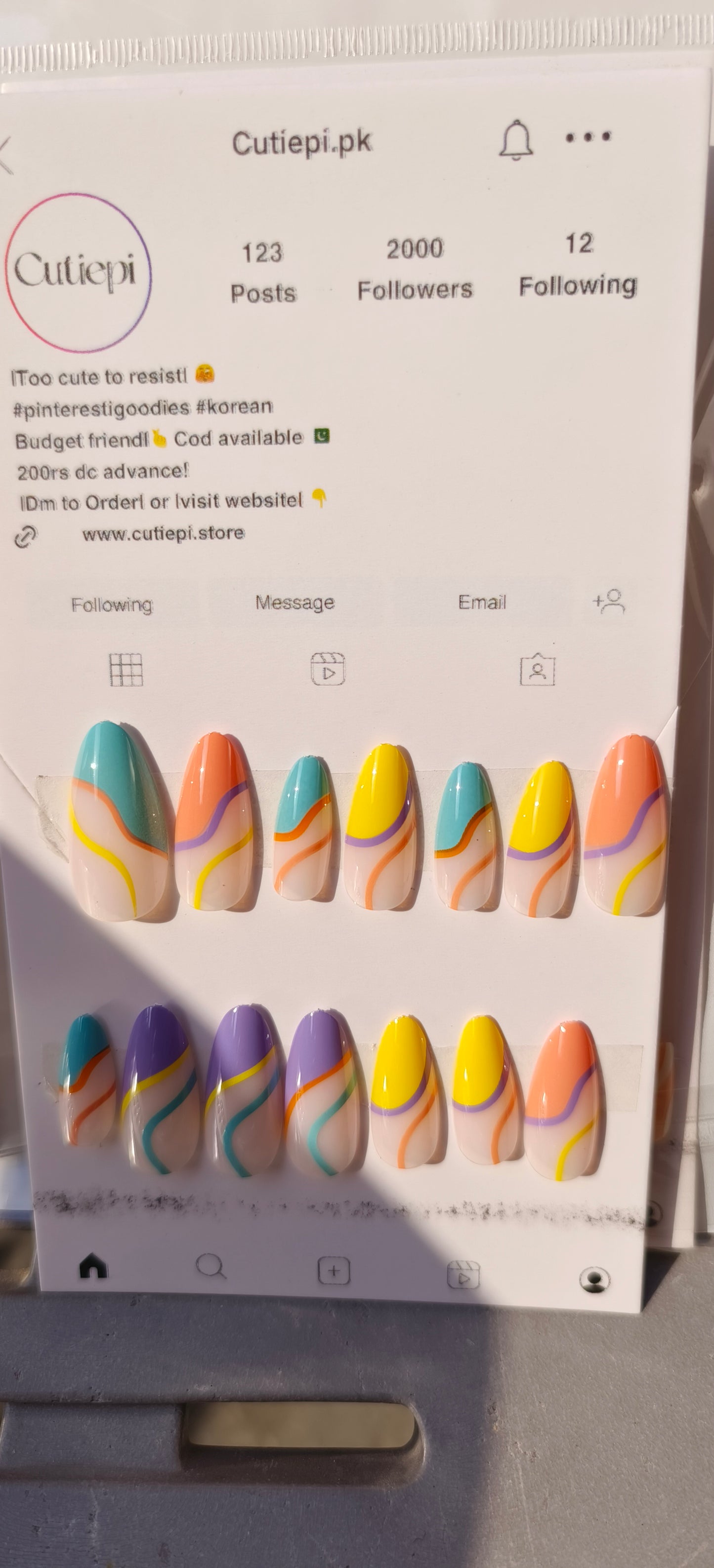 Rainbow swirl 24pcs with application kit
